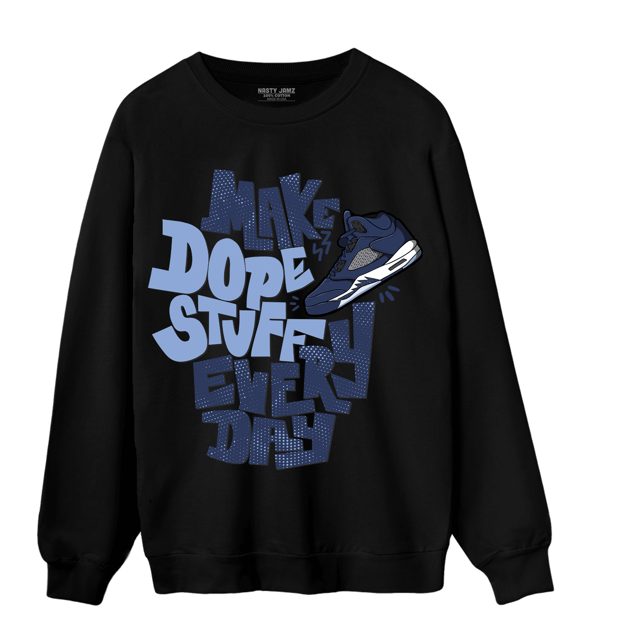 Midnight Navy 5s Sweatshirt Match Dope Sneaker - NastyJamz