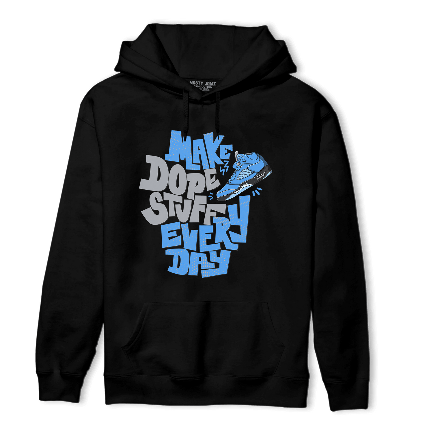University Blue 5s Hoodie Match Dope Sneaker - NastyJamz