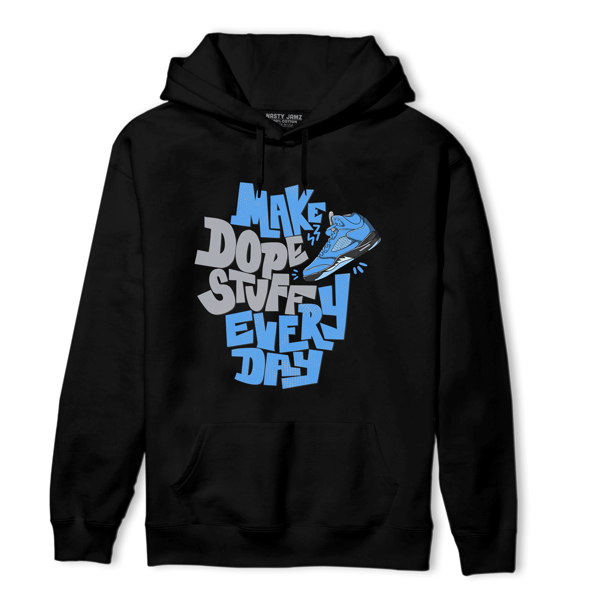 University Blue 5s Hoodie Match Dope Sneaker - NastyJamz
