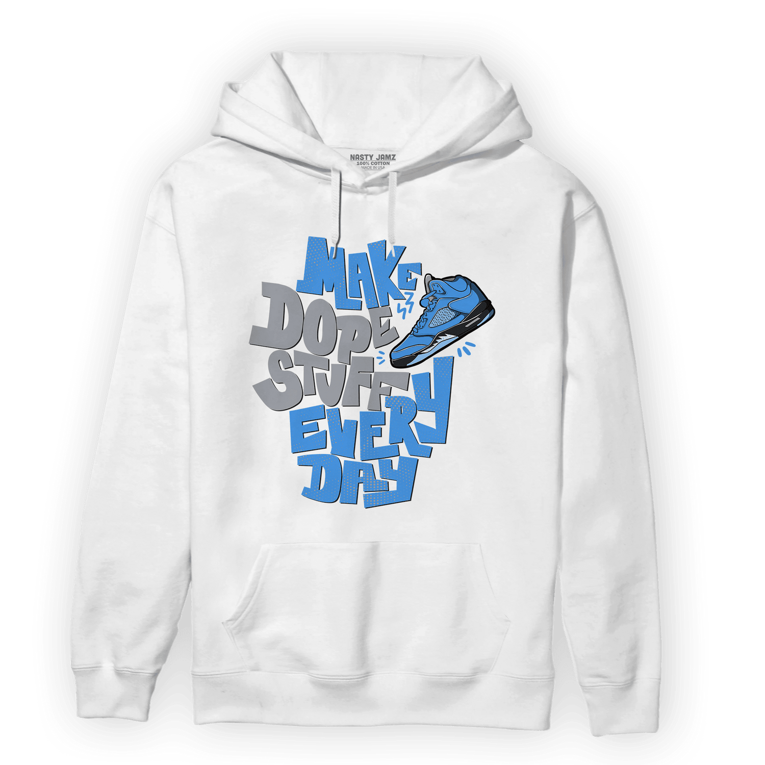 University Blue 5s Hoodie Match Dope Sneaker - NastyJamz
