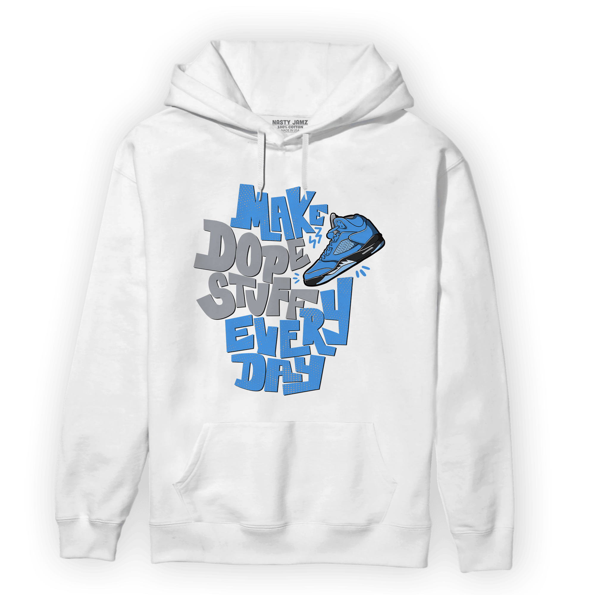 University Blue 5s Hoodie Match Dope Sneaker - NastyJamz