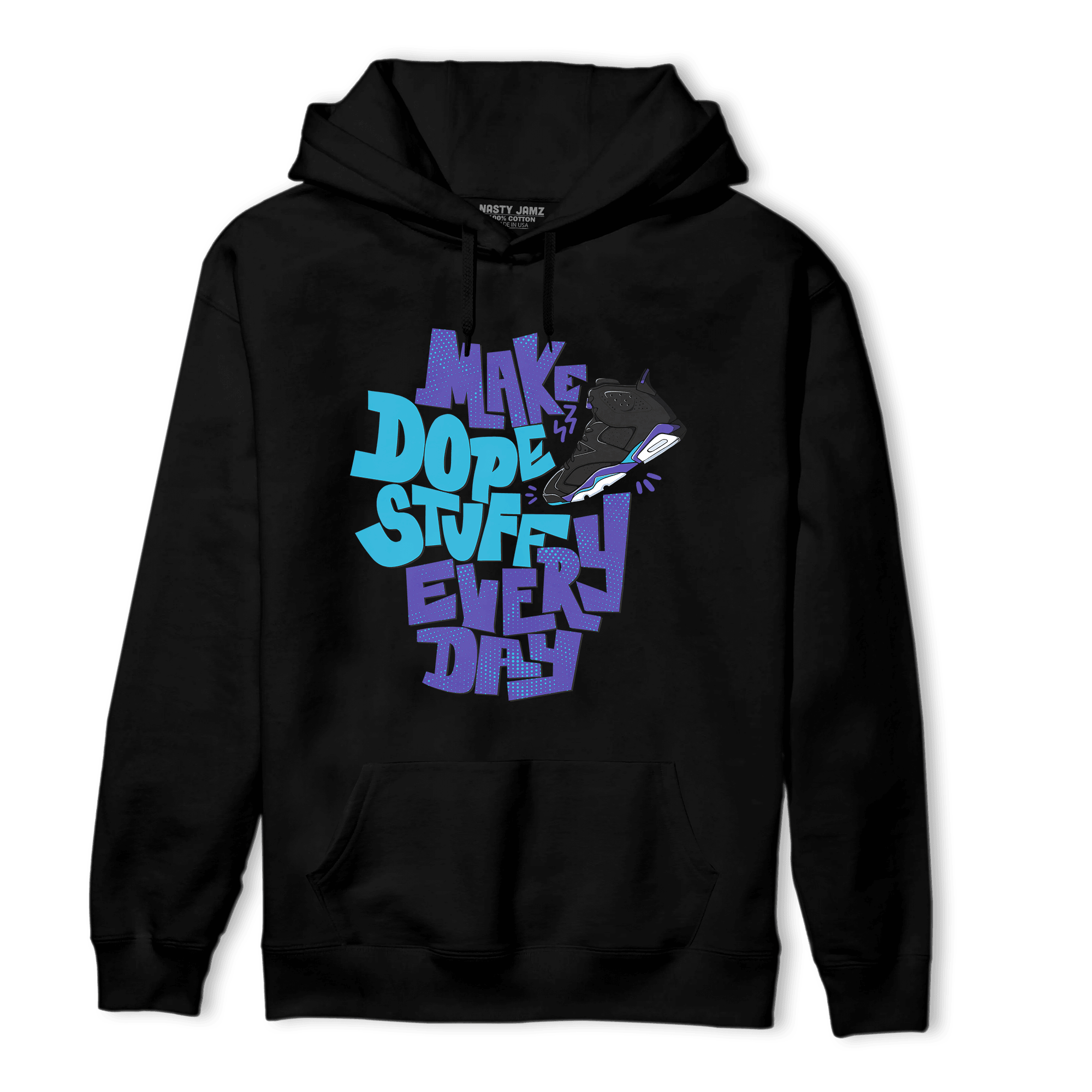 Aqua 6s Hoodie Match Dope Sneaker - NastyJamz