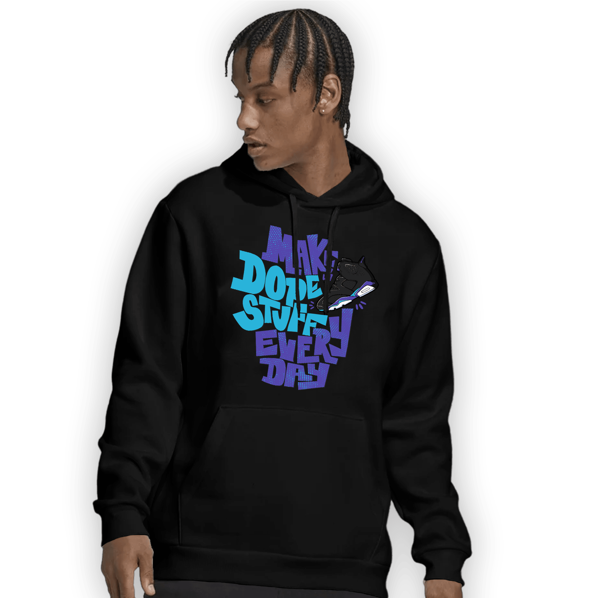 Aqua 6s Hoodie Match Dope Sneaker - NastyJamz