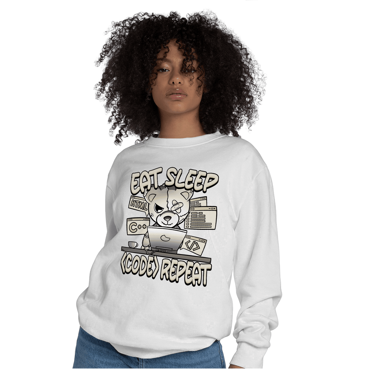 Gratitude 11s Sweatshirt Match Eat Sleep Code BER - NastyJamz
