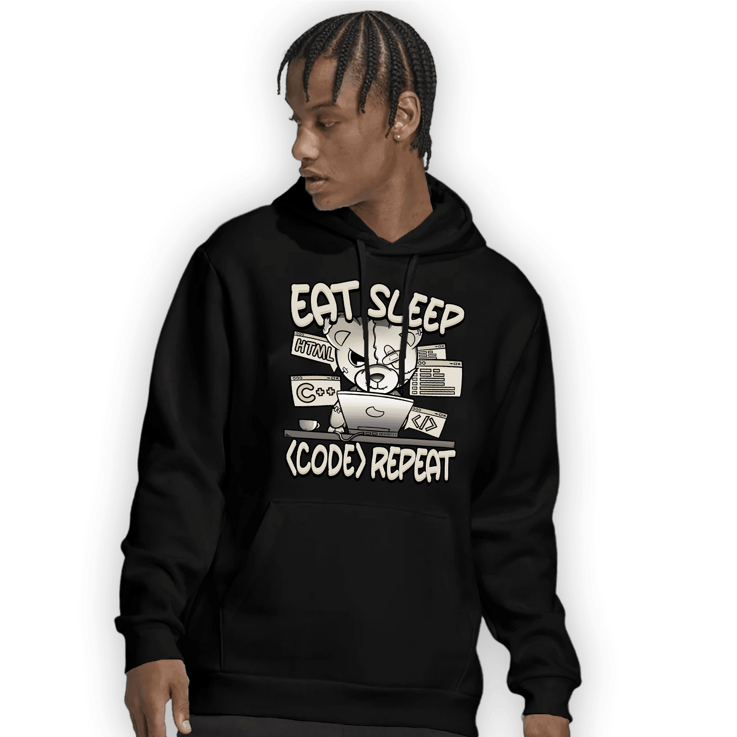 Gratitude 11s Hoodie Match Eat Sleep Code BER - NastyJamz