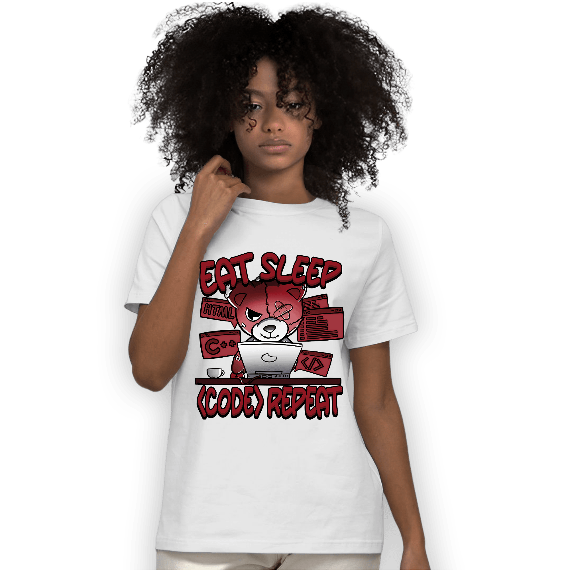 Cherry 12s T Shirt Match Eat Sleep Code BER - NastyJamz