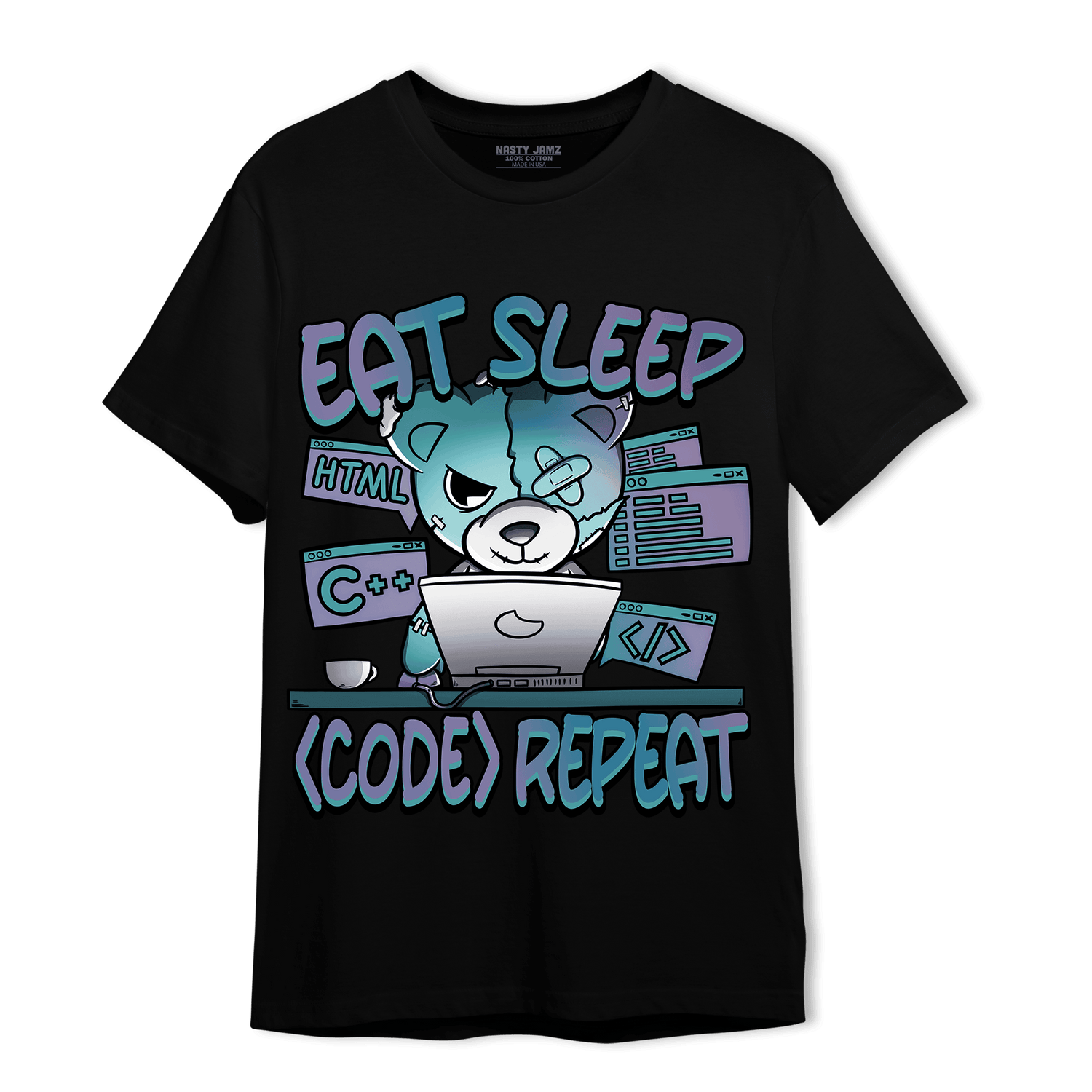 Low Love Letter 14s T Shirt Match Eat Sleep Code BER - NastyJamz