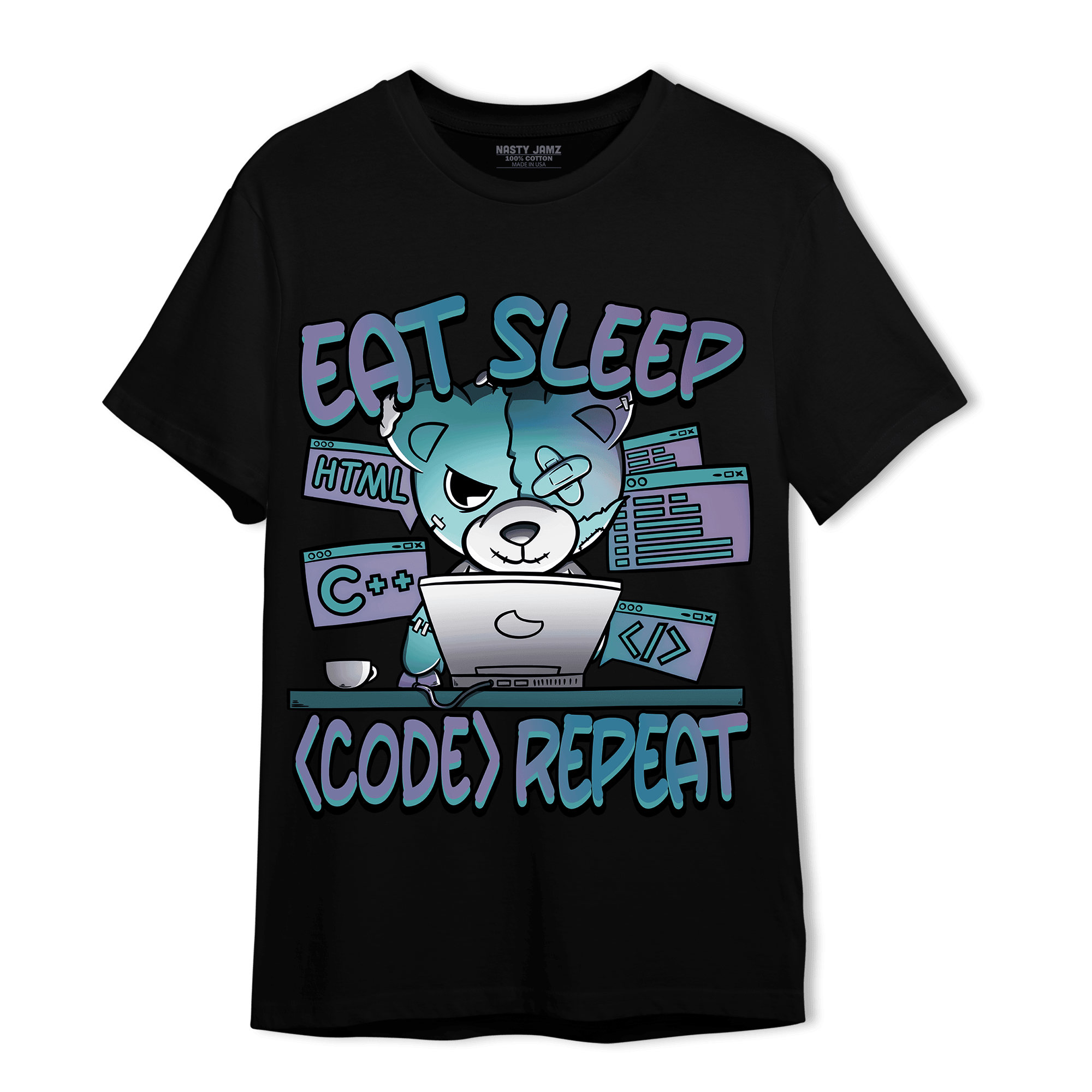 Low Love Letter 14s T Shirt Match Eat Sleep Code BER - NastyJamz