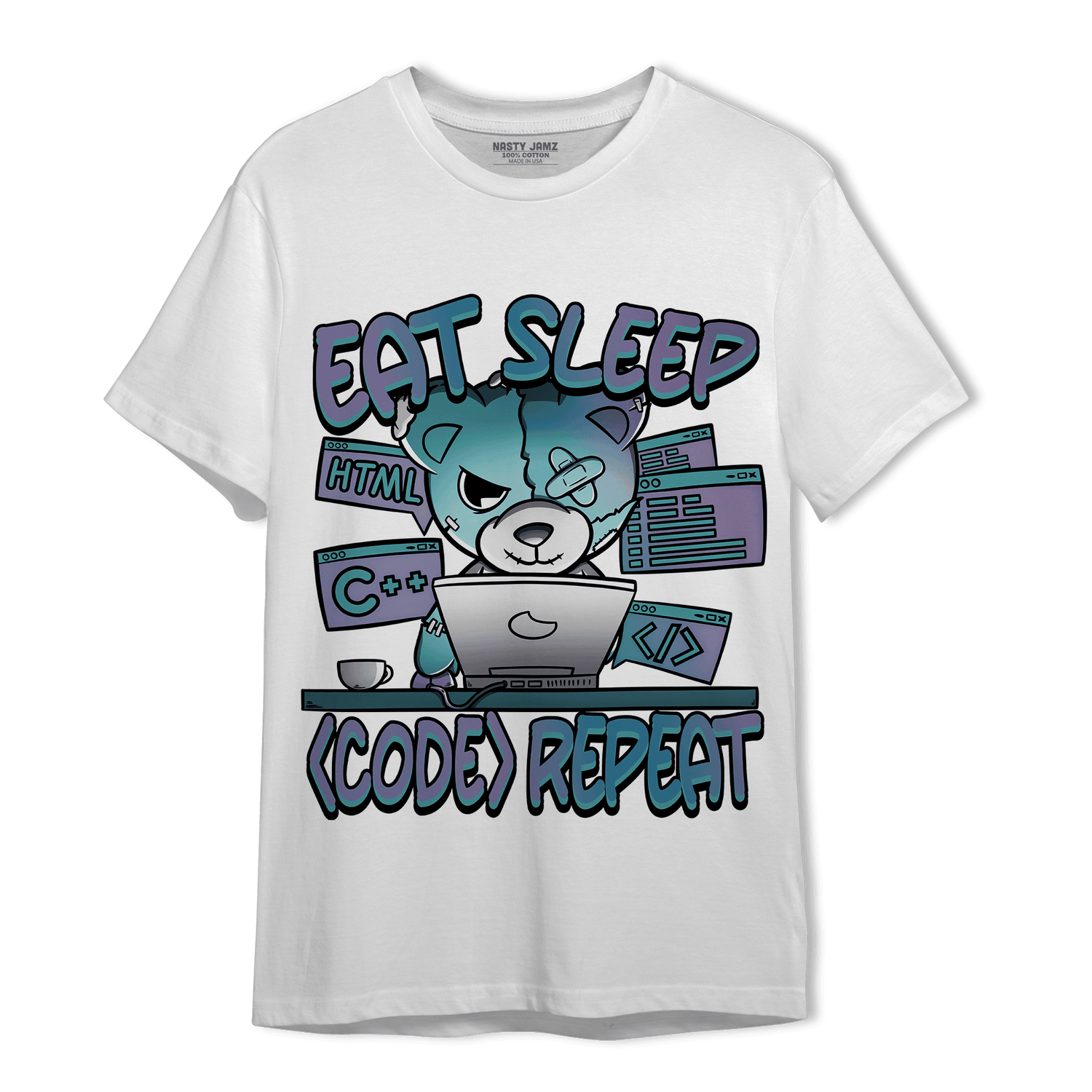 Low Love Letter 14s T Shirt Match Eat Sleep Code BER - NastyJamz