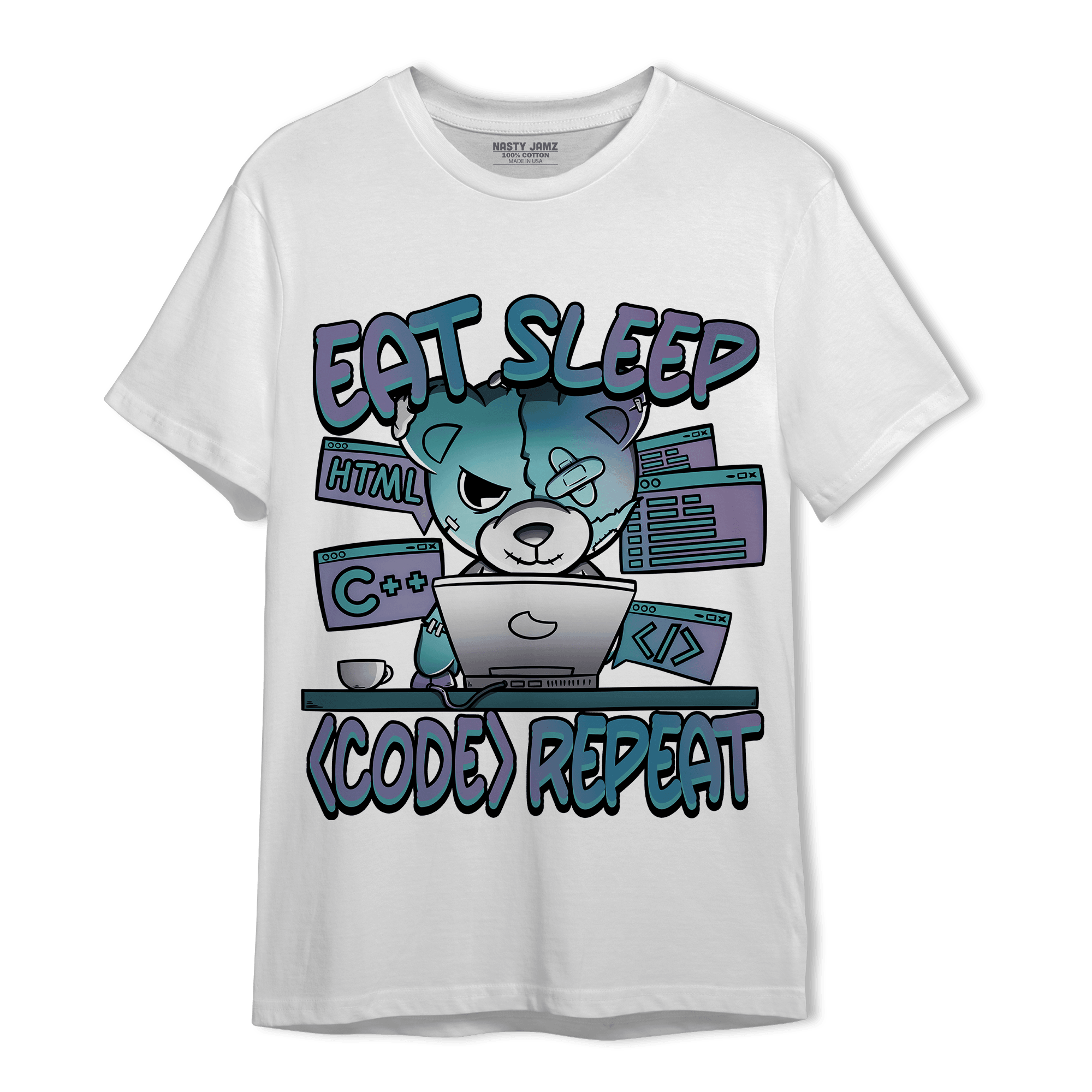 Low Love Letter 14s T Shirt Match Eat Sleep Code BER - NastyJamz