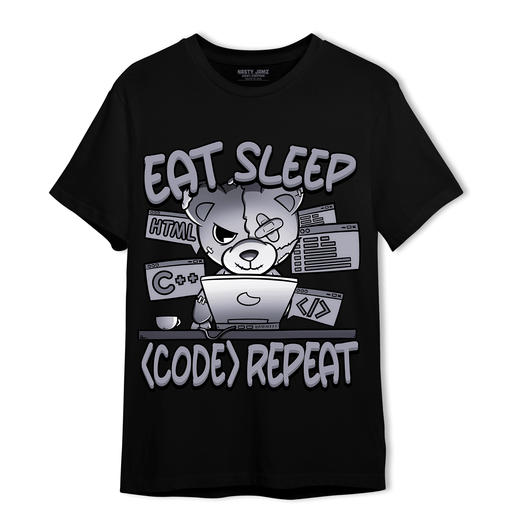 Stealth 14s T Shirt Match Eat Sleep Code BER - NastyJamz
