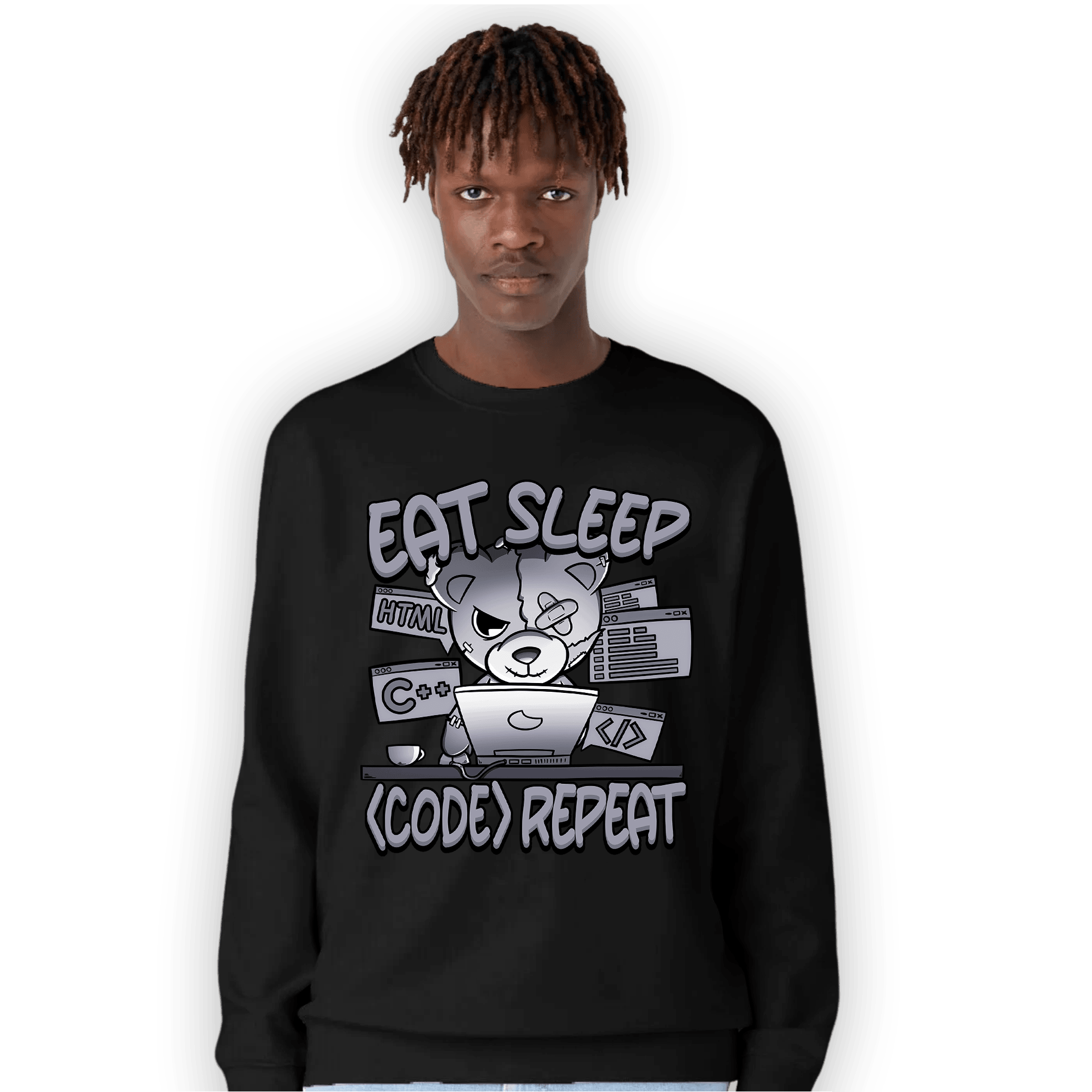 Stealth 14s Sweatshirt Match Eat Sleep Code BER - NastyJamz