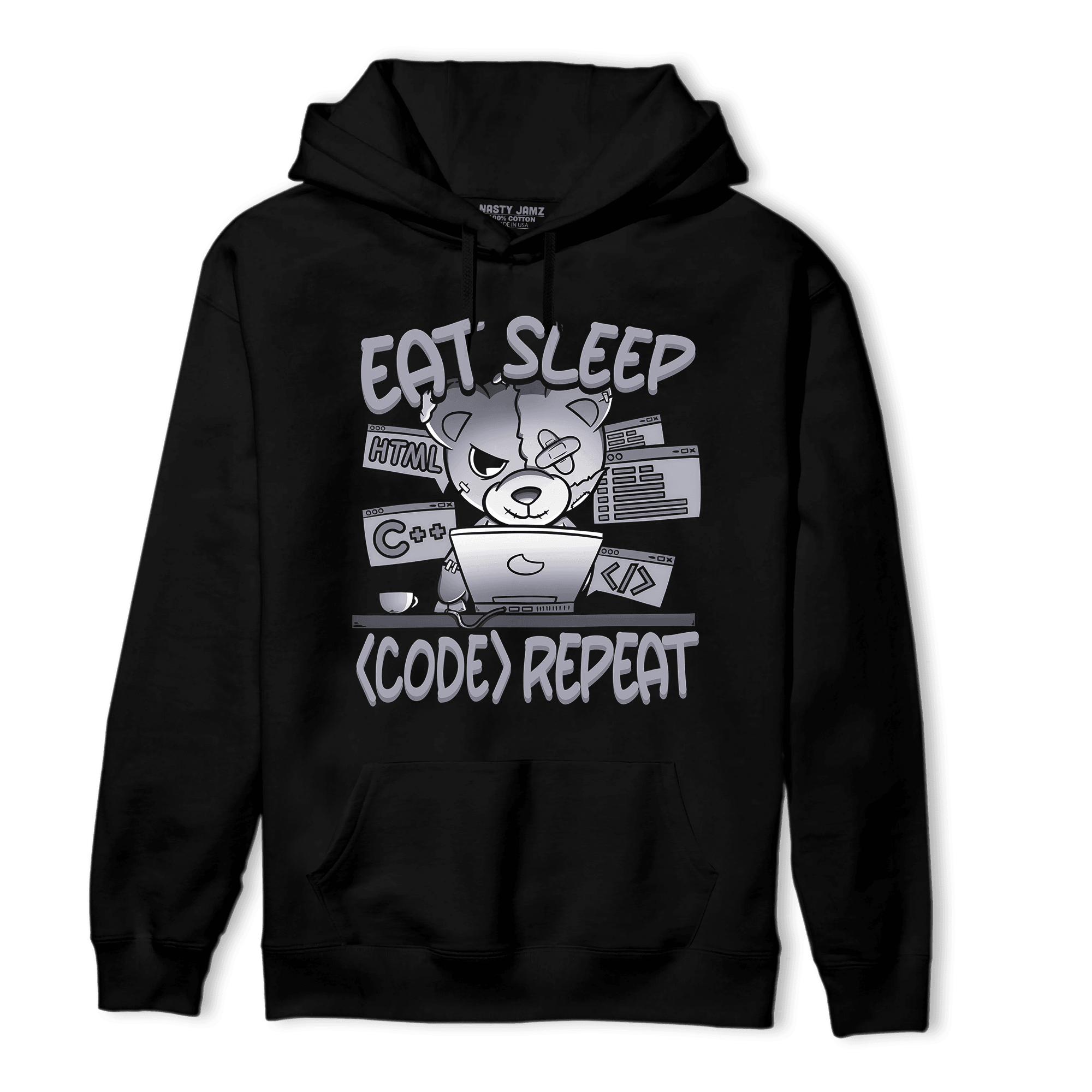 Stealth 14s Hoodie Match Eat Sleep Code BER - NastyJamz