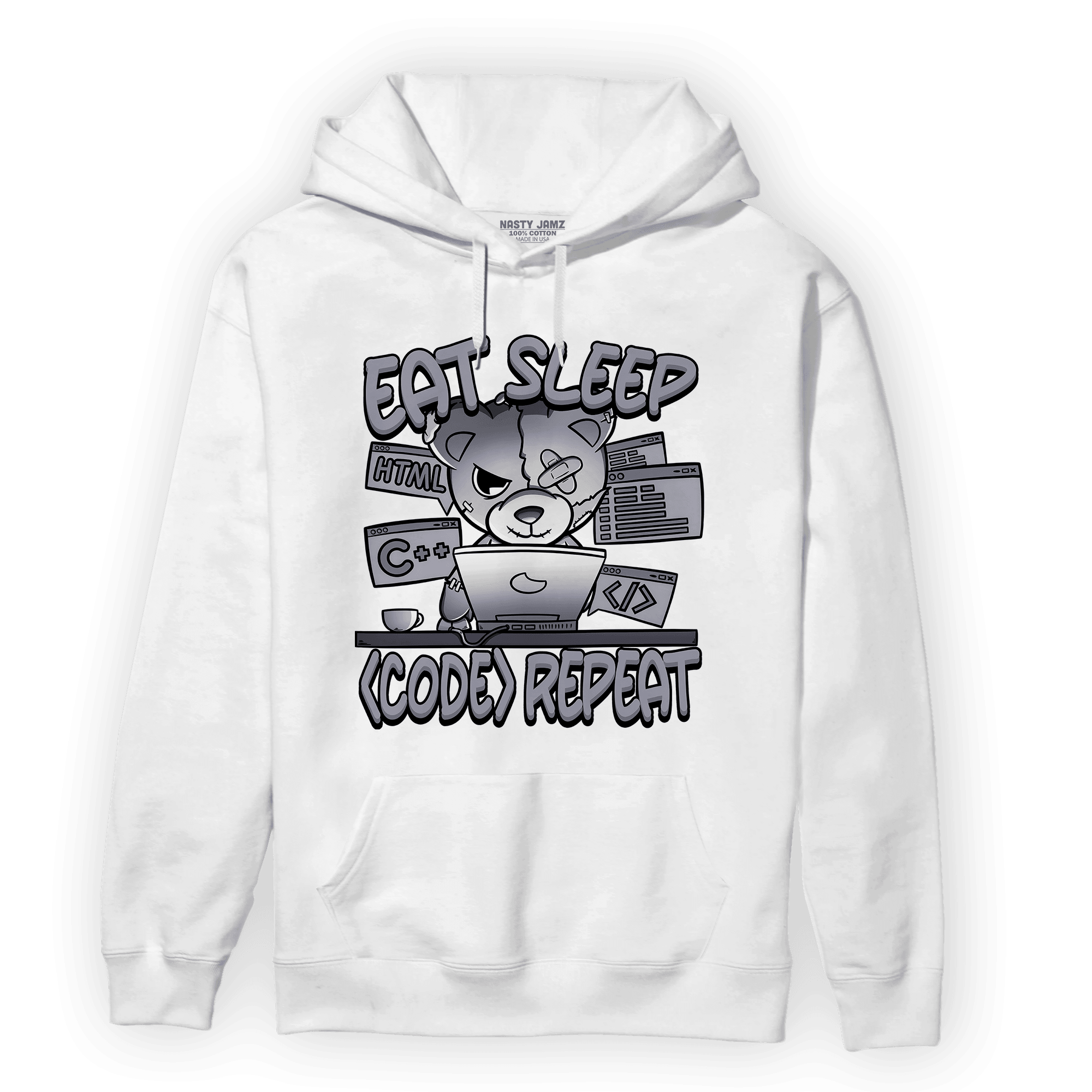 Stealth 14s Hoodie Match Eat Sleep Code BER - NastyJamz