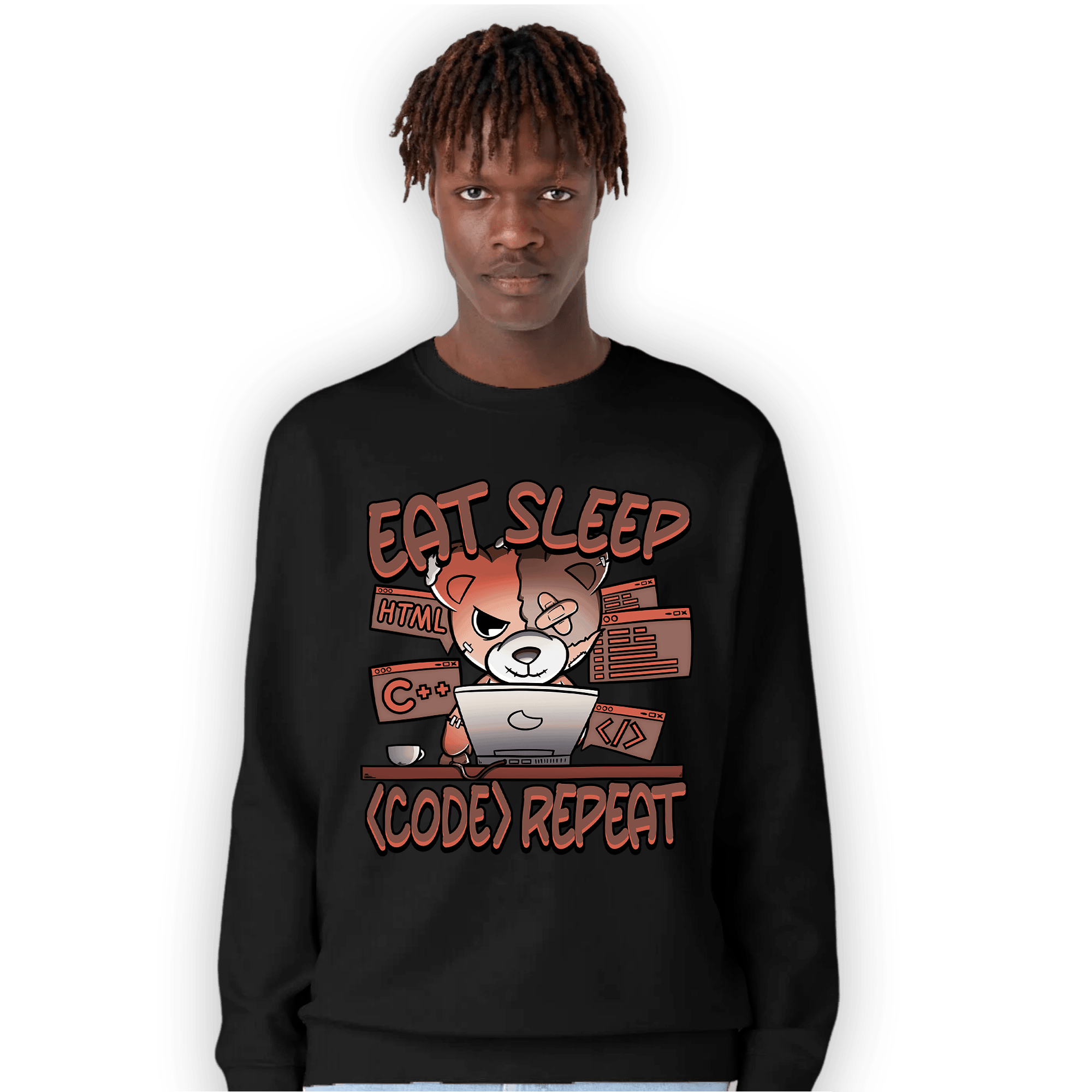 High OG Dusted Clay 1s Sweatshirt Match Eat Sleep Code BER - NastyJamz