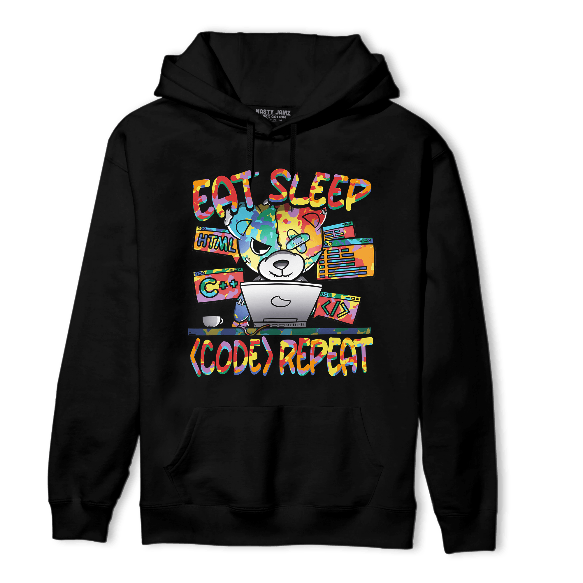 Mid GS Six Championships 1s Hoodie Match Eat Sleep Code BER - NastyJamz