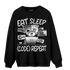 Retro High OG Black White 1s Sweatshirt Match Eat Sleep Code BER - NastyJamz