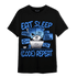 University Blue Toe 1s T Shirt Match Eat Sleep Code BER - NastyJamz