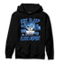 University Blue Toe 1s Hoodie Match Eat Sleep Code BER - NastyJamz