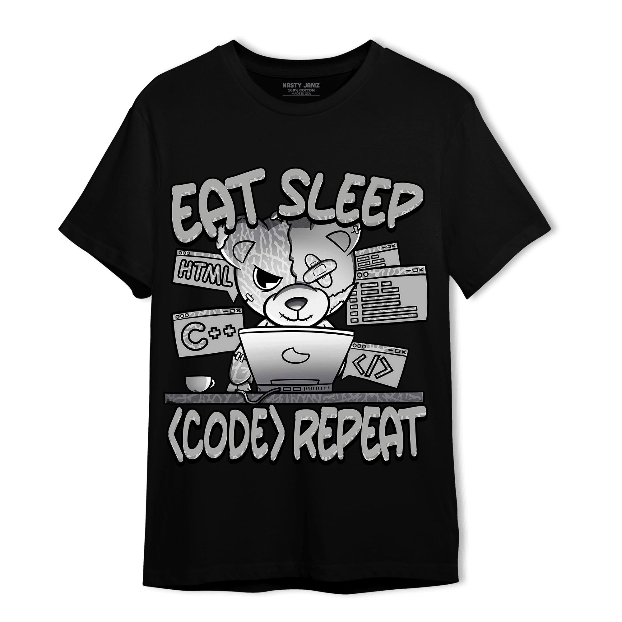 Craft Ivory 3s T Shirt Match Eat Sleep Code BER - NastyJamz