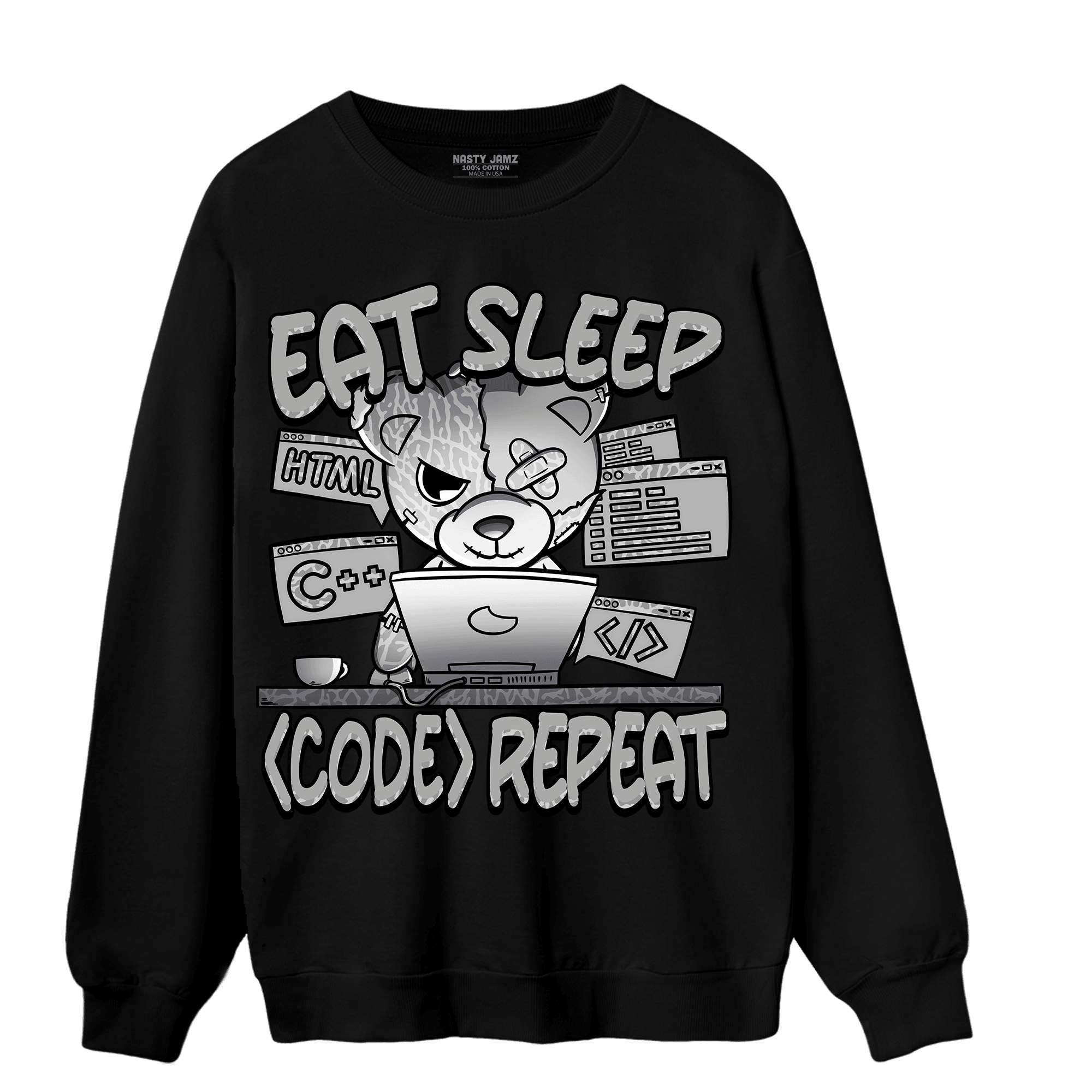 Craft Ivory 3s Sweatshirt Match Eat Sleep Code BER - NastyJamz