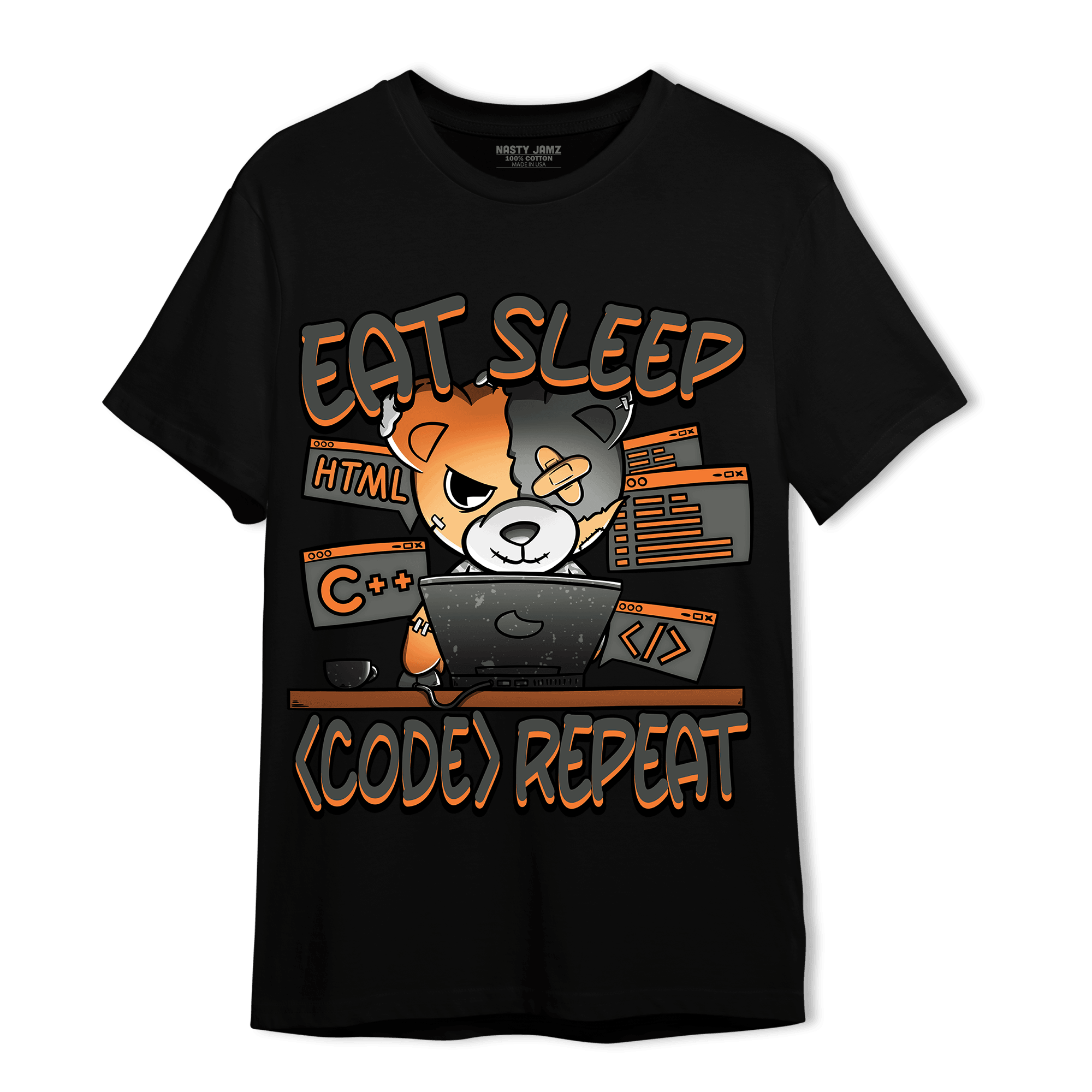 Fear Pack 3s T Shirt Match Eat Sleep Code BER - NastyJamz