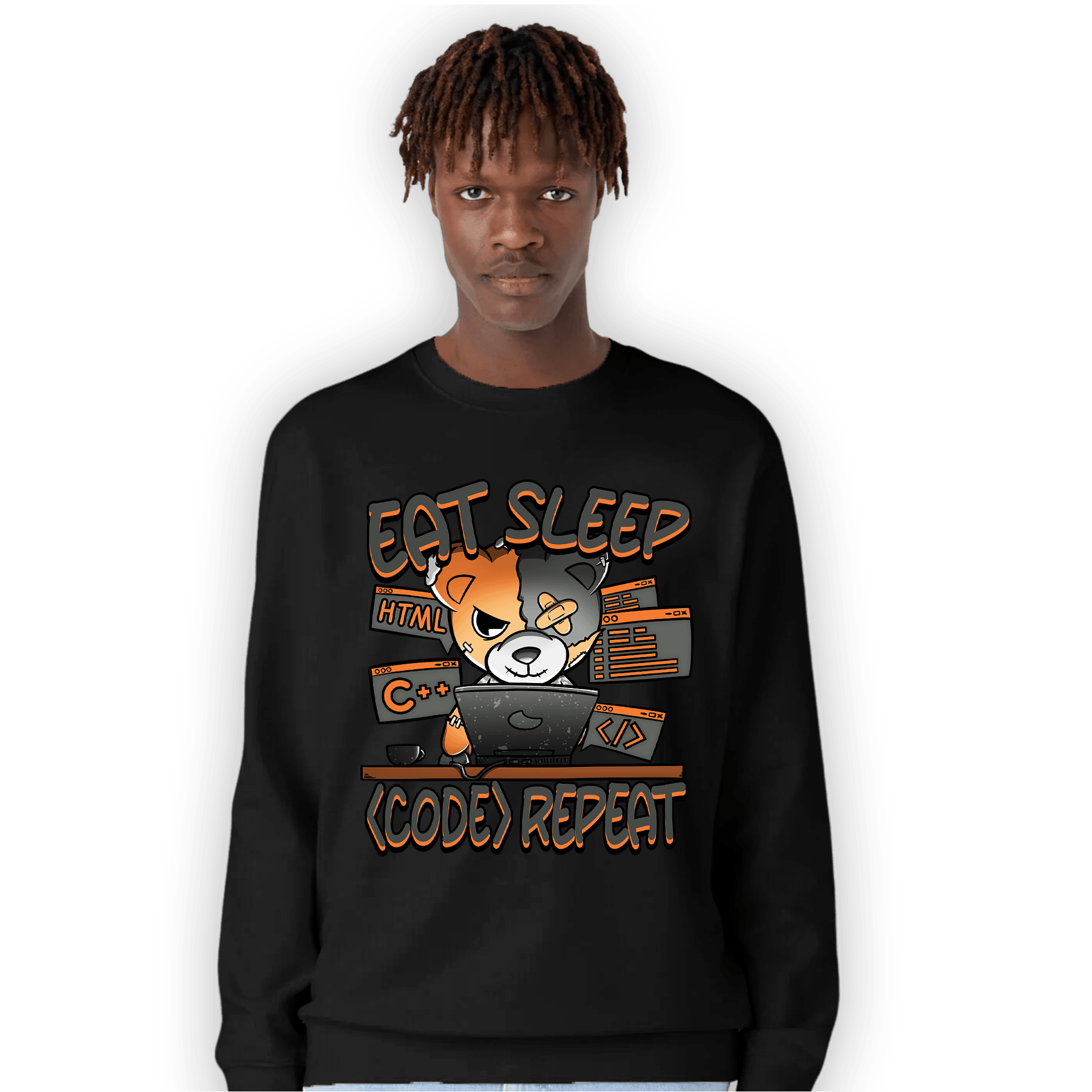 Fear Pack 3s Sweatshirt Match Eat Sleep Code BER - NastyJamz