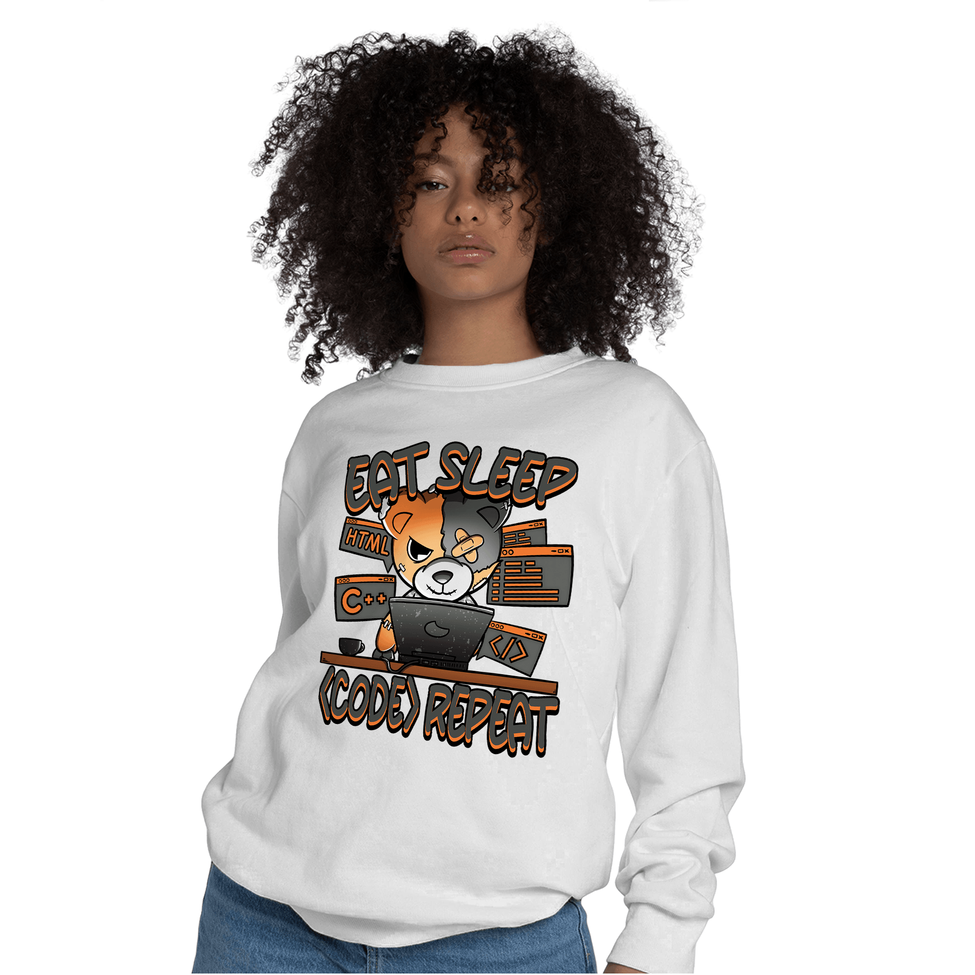 Fear Pack 3s Sweatshirt Match Eat Sleep Code BER - NastyJamz