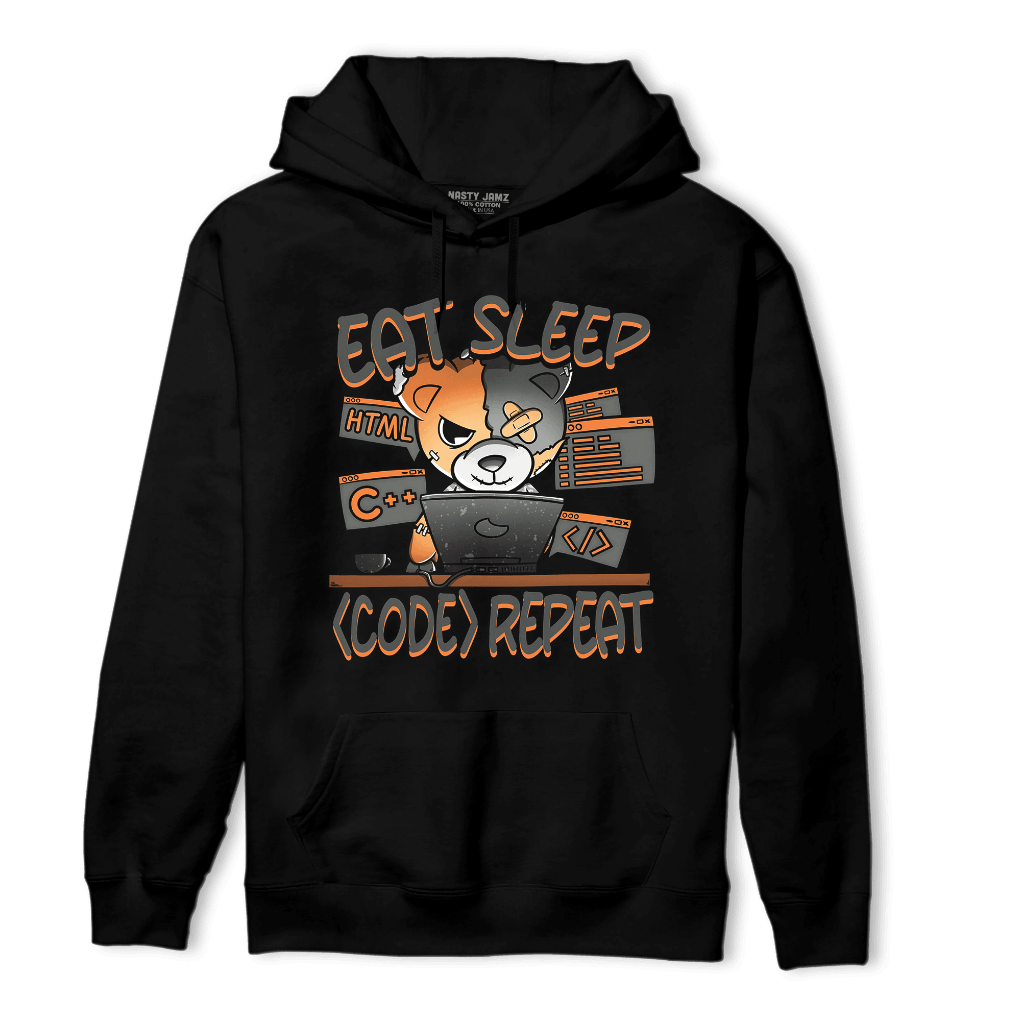 Fear Pack 3s Hoodie Match Eat Sleep Code BER - NastyJamz