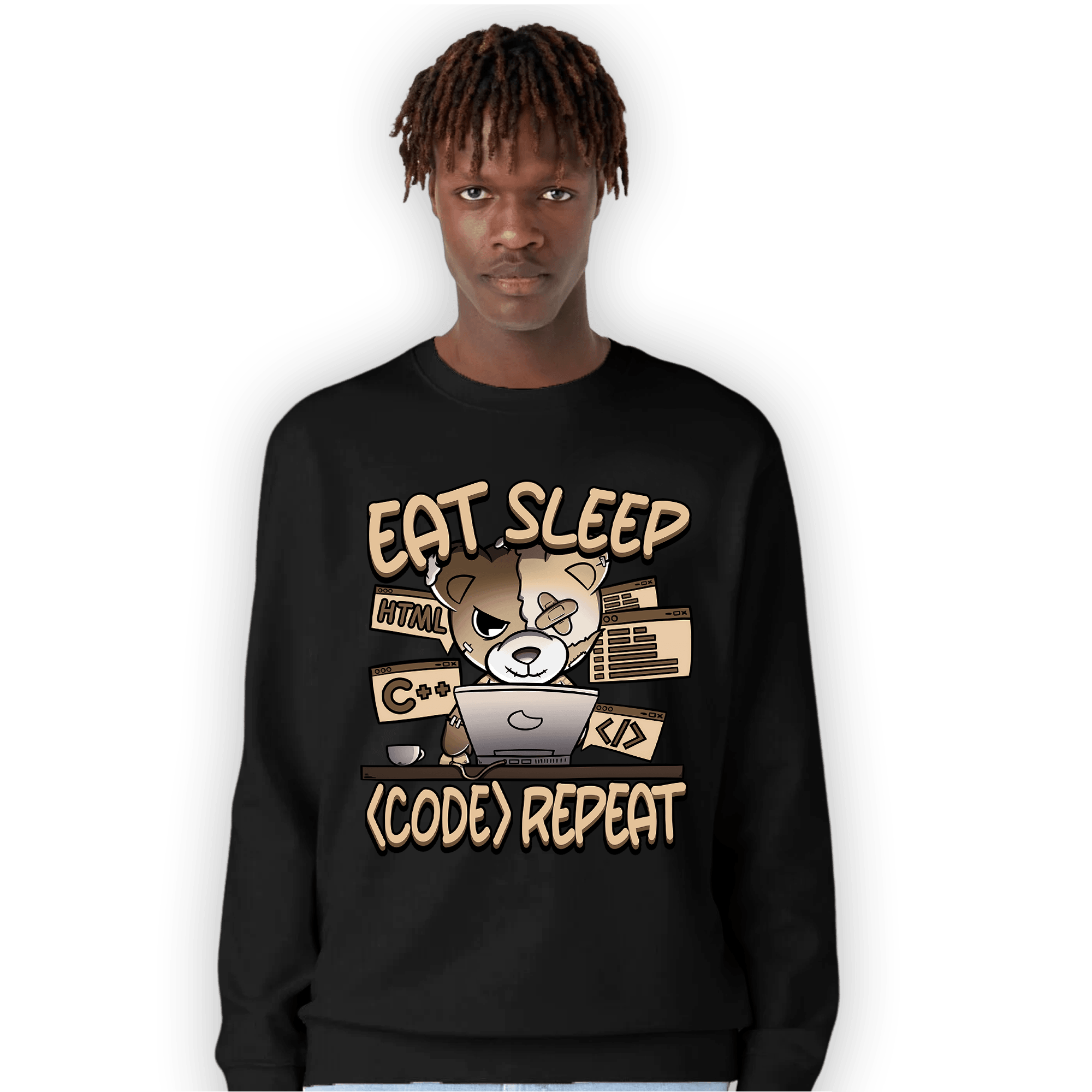 Palomino 3s Sweatshirt Match Eat Sleep Code BER - NastyJamz