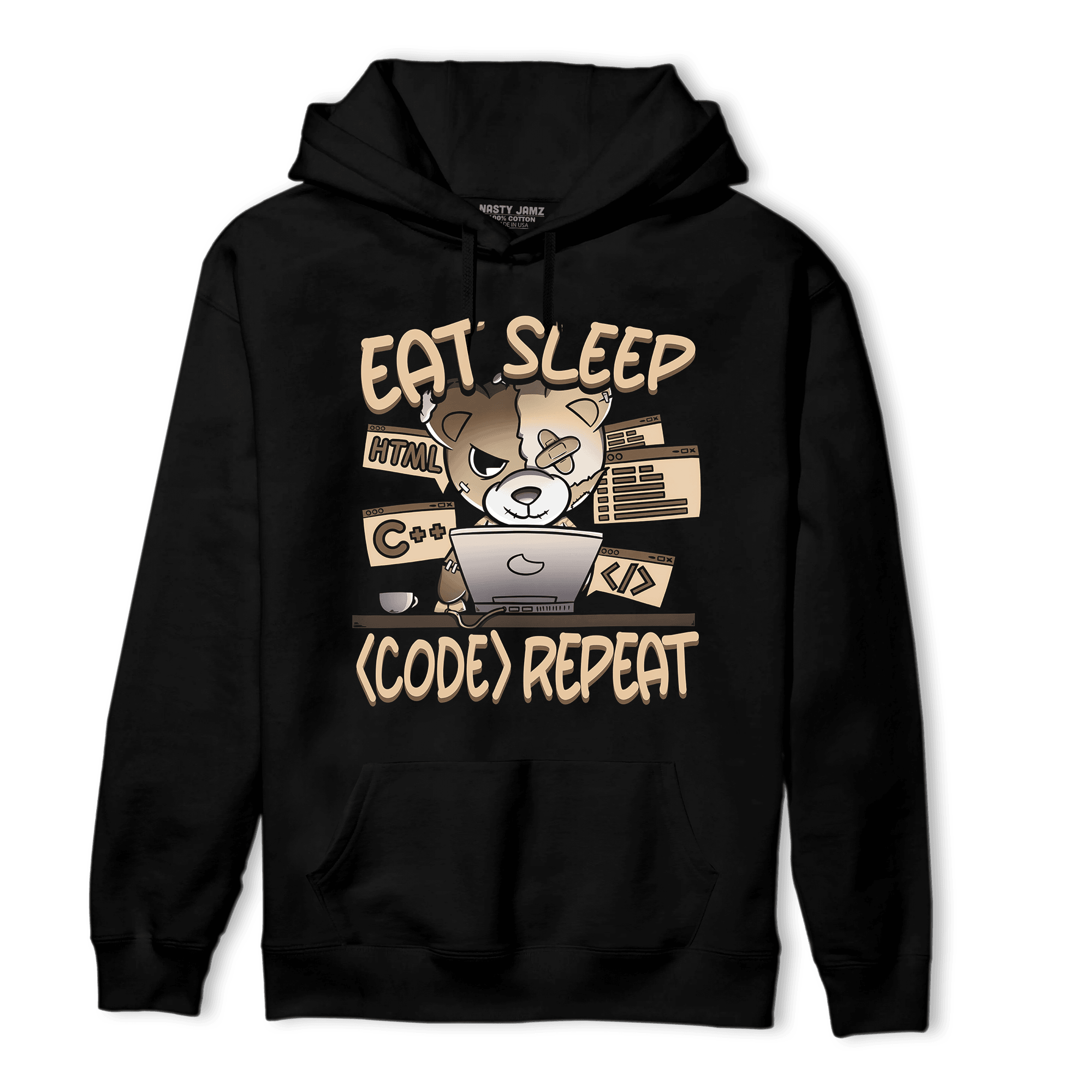 Palomino 3s Hoodie Match Eat Sleep Code BER - NastyJamz