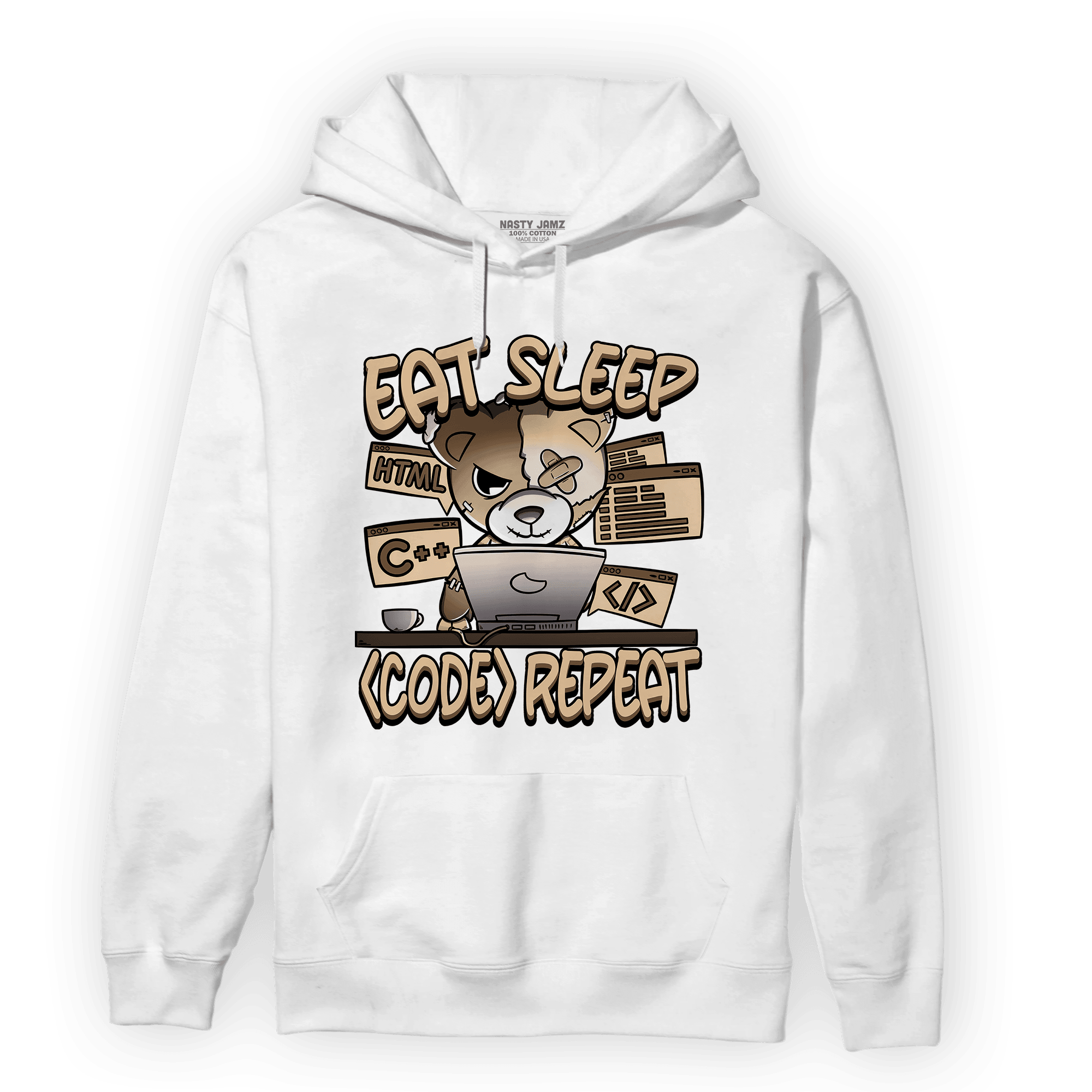 Palomino 3s Hoodie Match Eat Sleep Code BER - NastyJamz