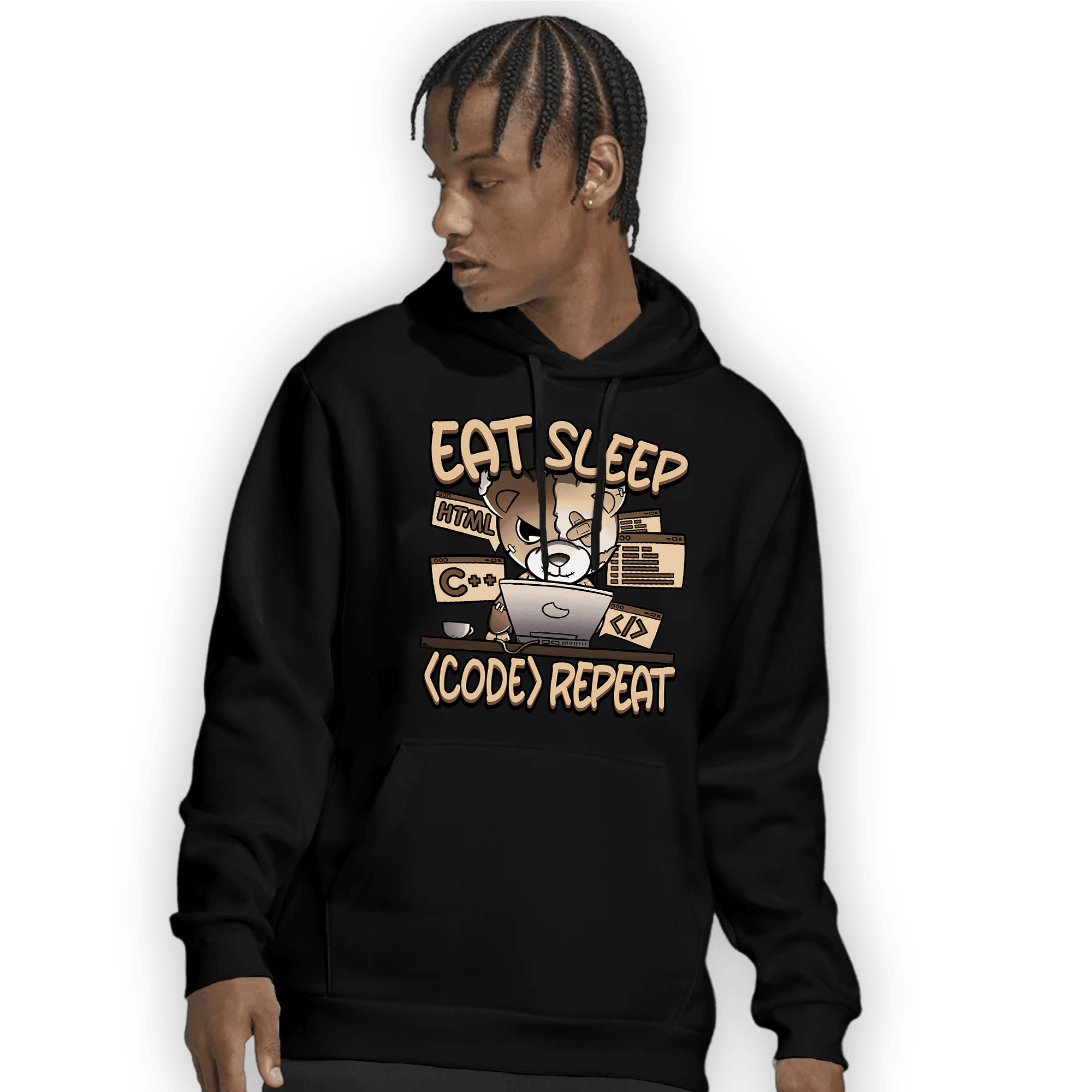 Palomino 3s Hoodie Match Eat Sleep Code BER - NastyJamz
