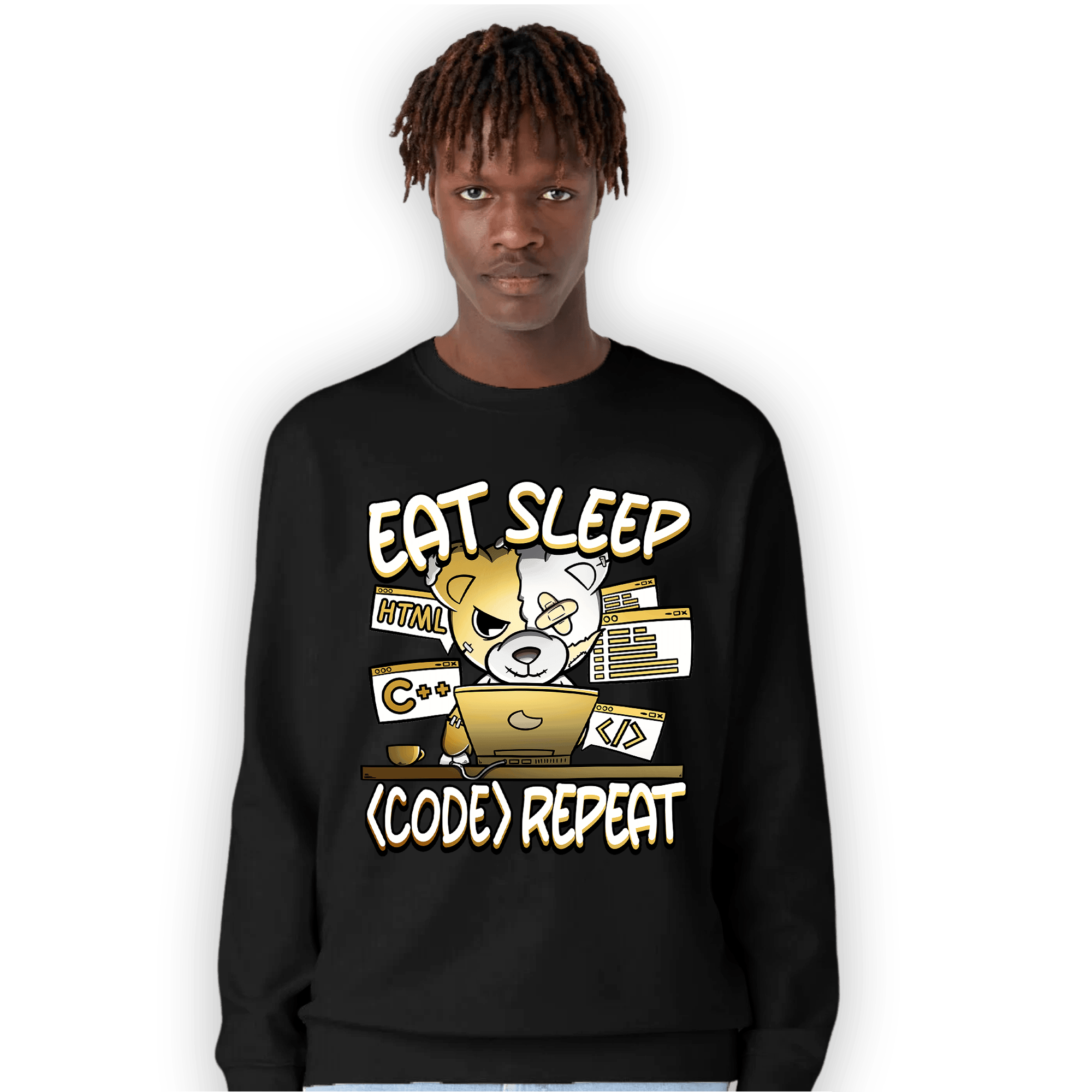 Sail 4s Sweatshirt Match Eat Sleep Code BER - NastyJamz