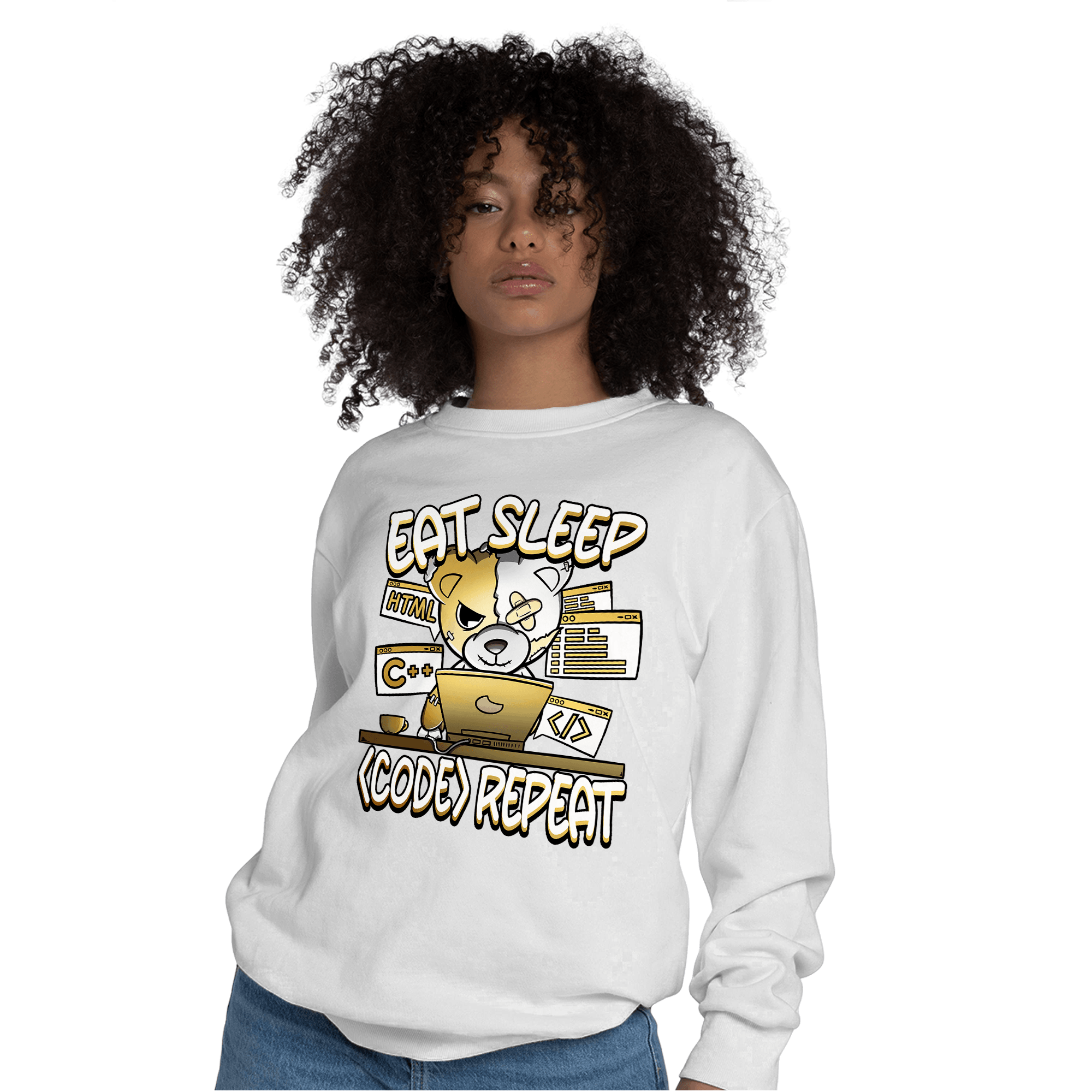 Sail 4s Sweatshirt Match Eat Sleep Code BER - NastyJamz