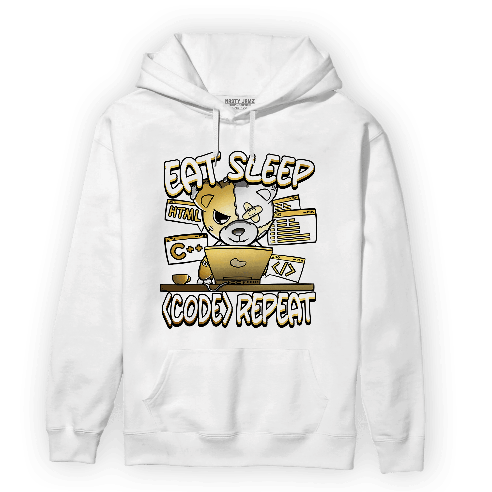 Sail 4s Hoodie Match Eat Sleep Code BER - NastyJamz