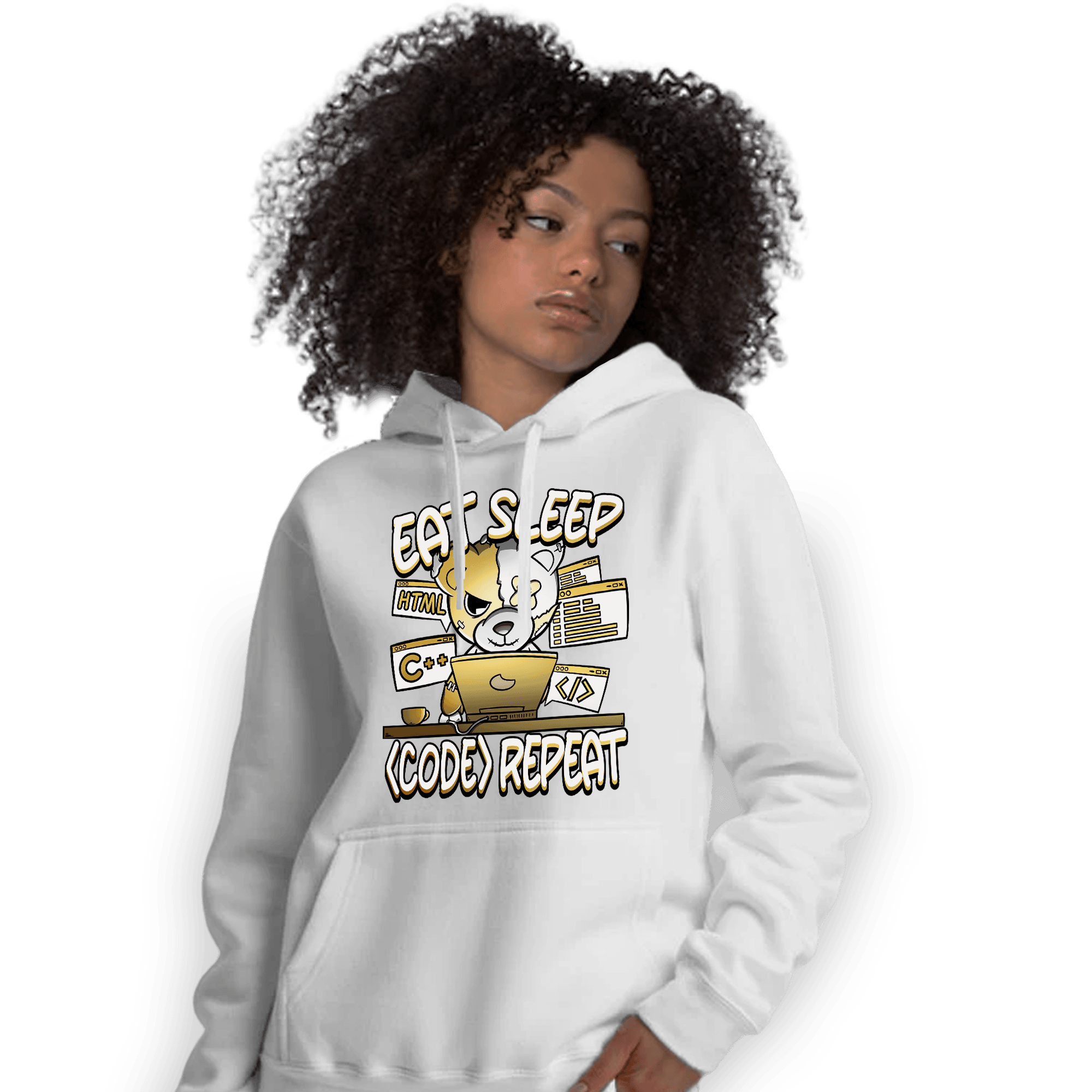 Sail 4s Hoodie Match Eat Sleep Code BER - NastyJamz