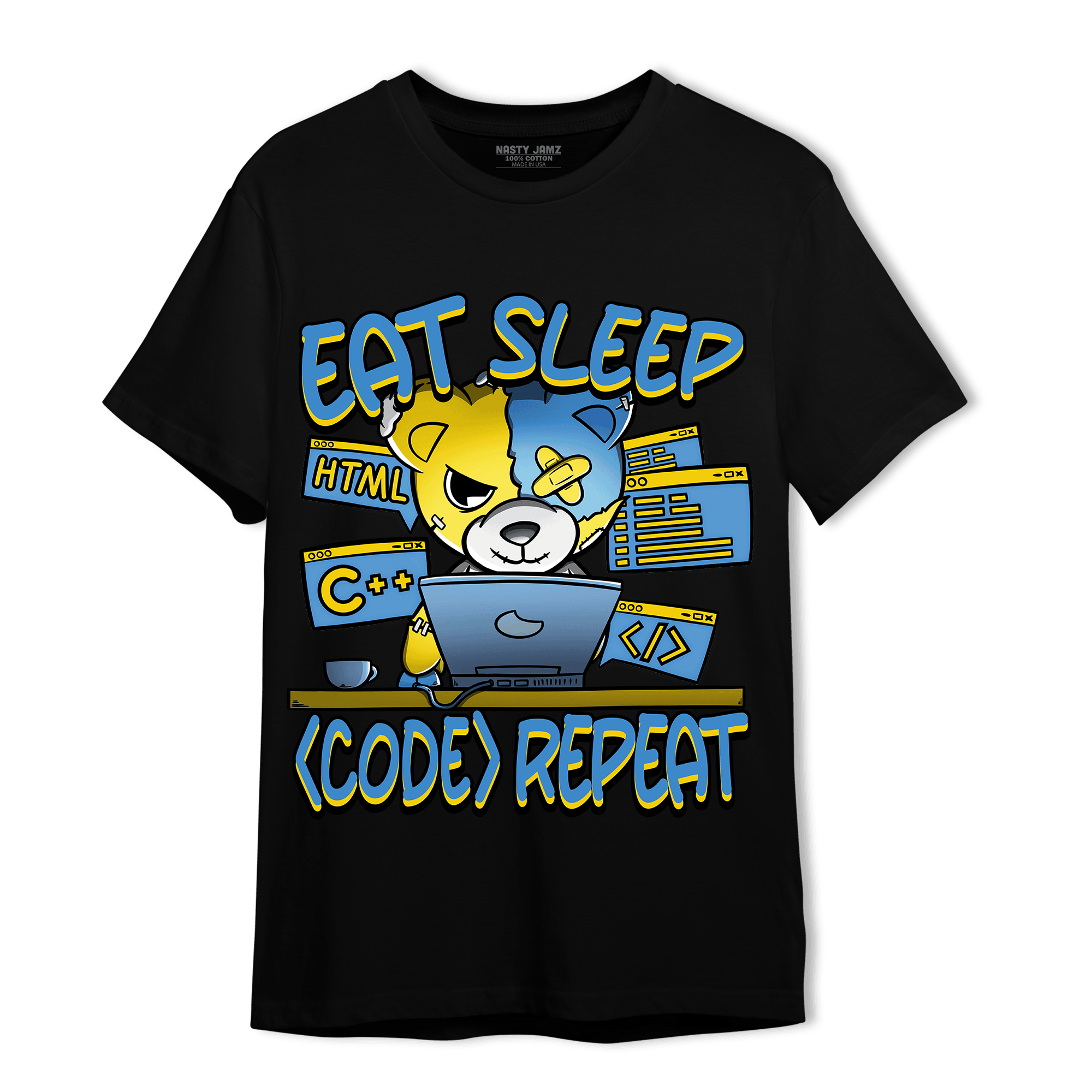 SB Dunk Bubbles T Shirt Match Eat Sleep Code BER - NastyJamz