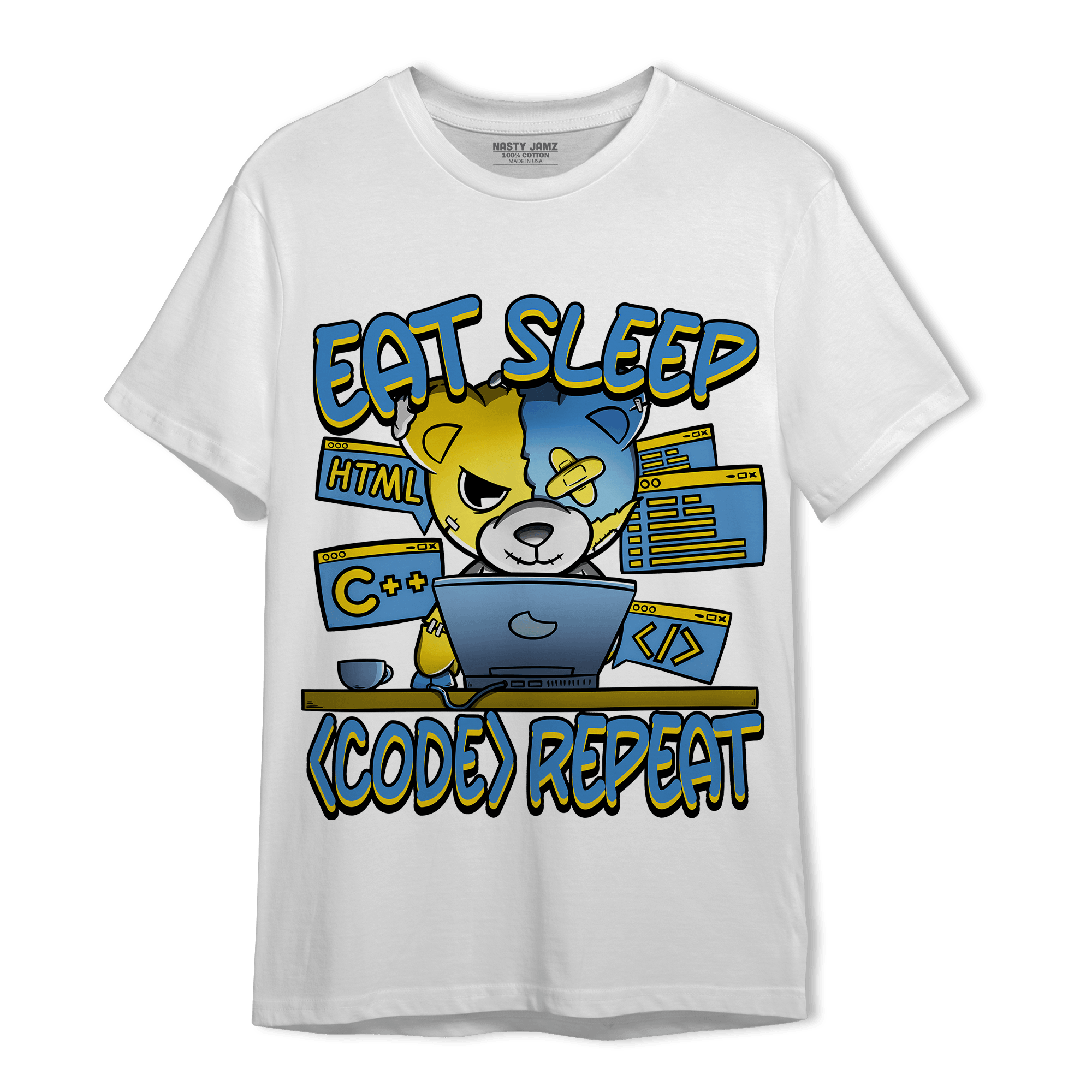 SB Dunk Bubbles T Shirt Match Eat Sleep Code BER - NastyJamz
