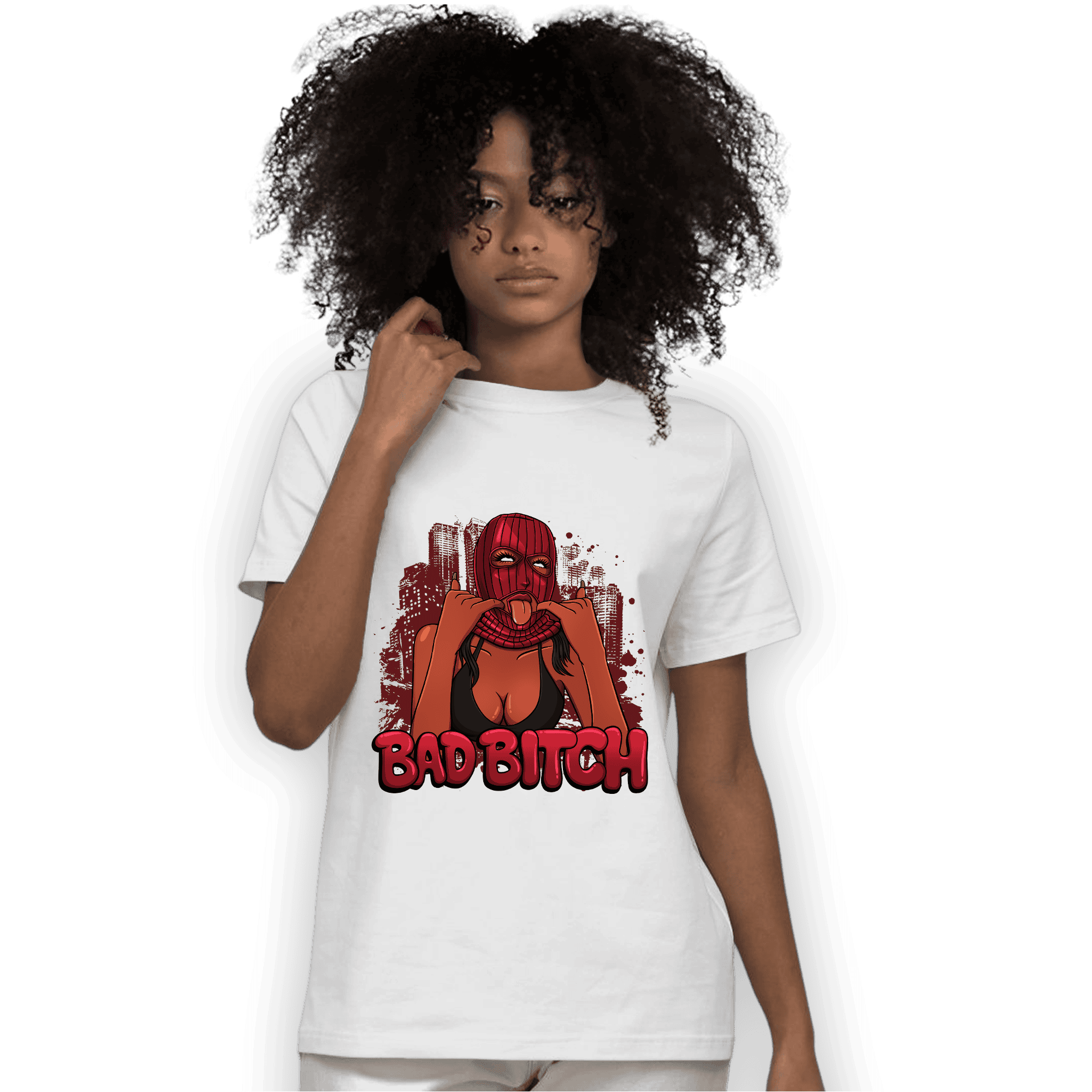 Cherry 12s T Shirt Match Gangster Bad Bitch - NastyJamz