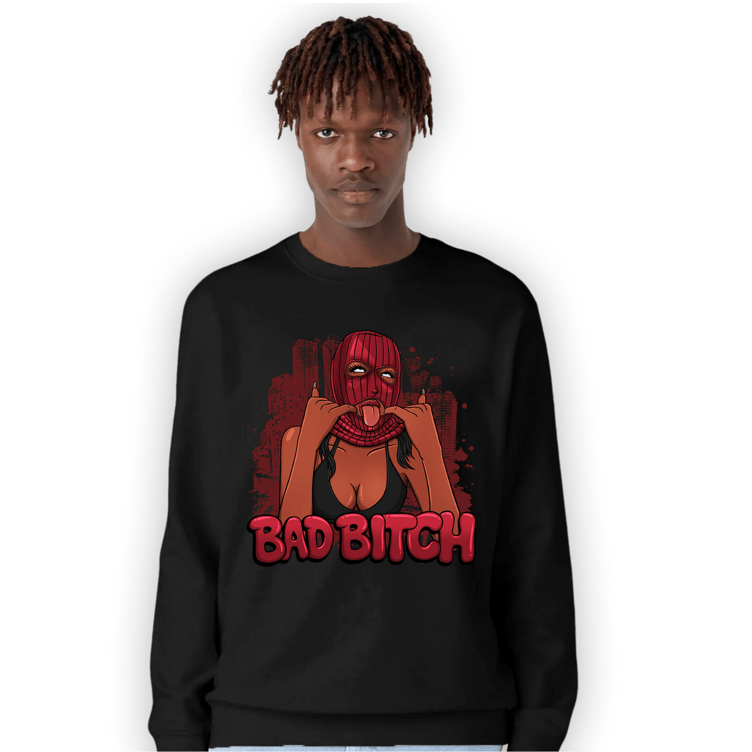 Cherry 12s Sweatshirt Match Gangster Bad Bitch - NastyJamz