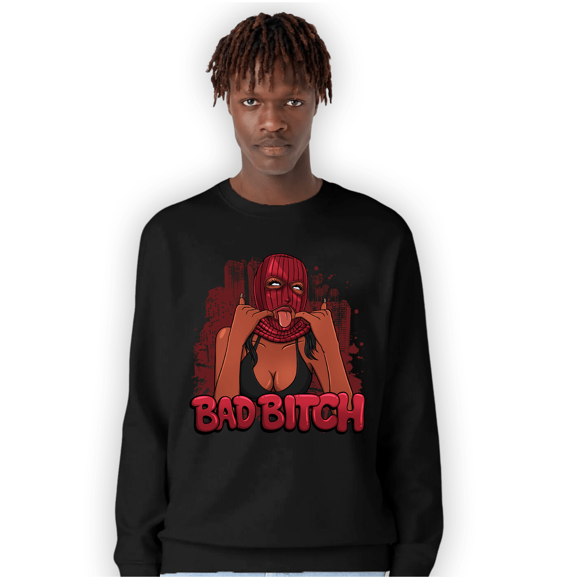 Cherry 12s Sweatshirt Match Gangster Bad Bitch - NastyJamz