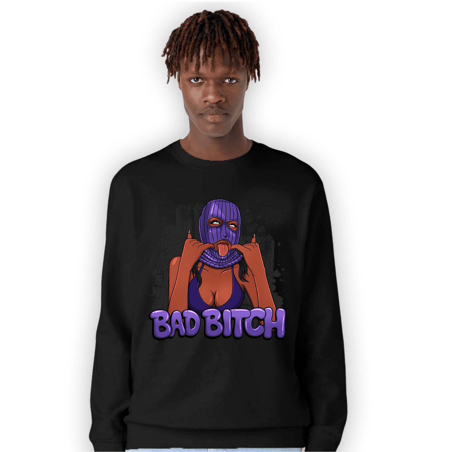 Field Purple 12s Sweatshirt Match Gangster Bad Bitch - NastyJamz