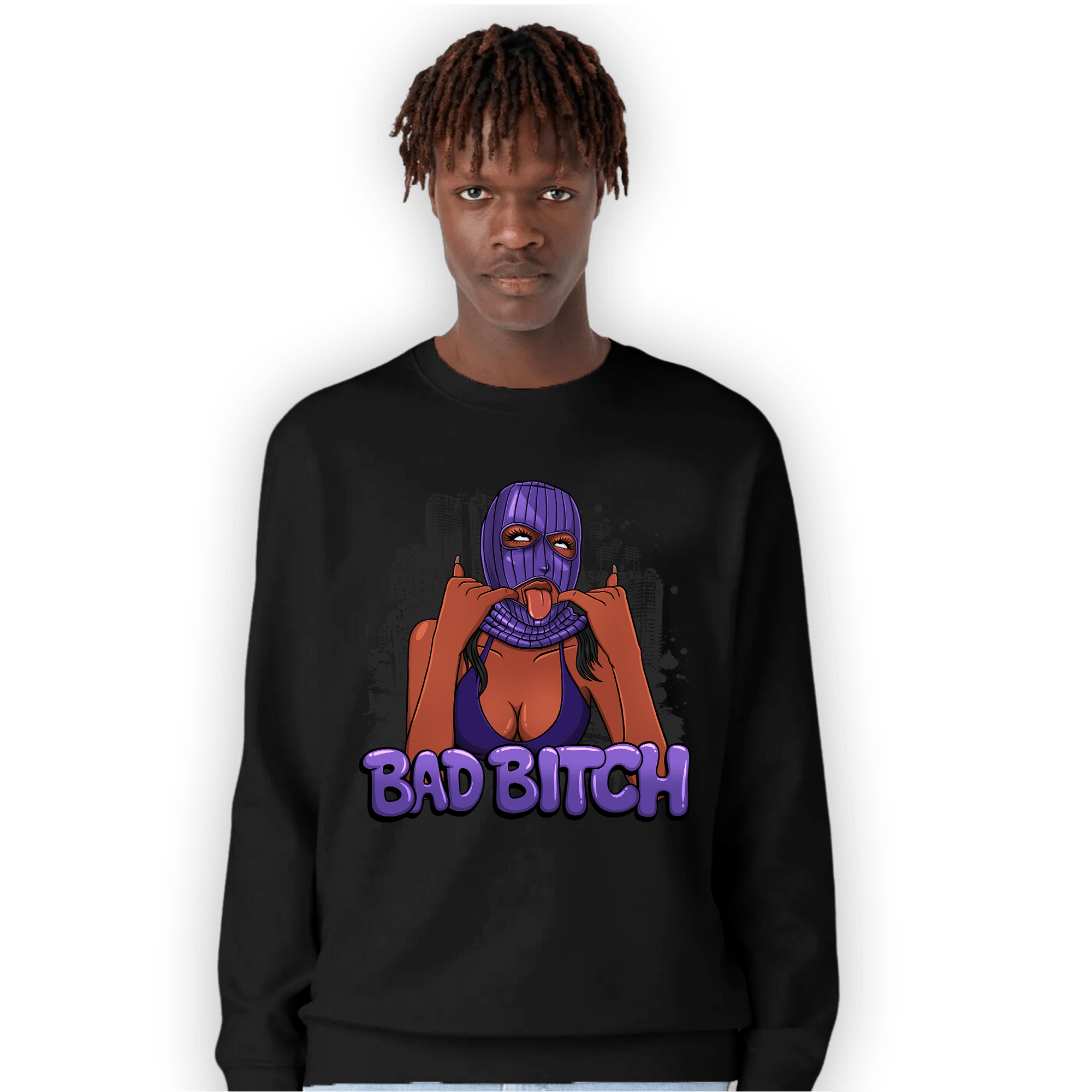Field Purple 12s Sweatshirt Match Gangster Bad Bitch - NastyJamz