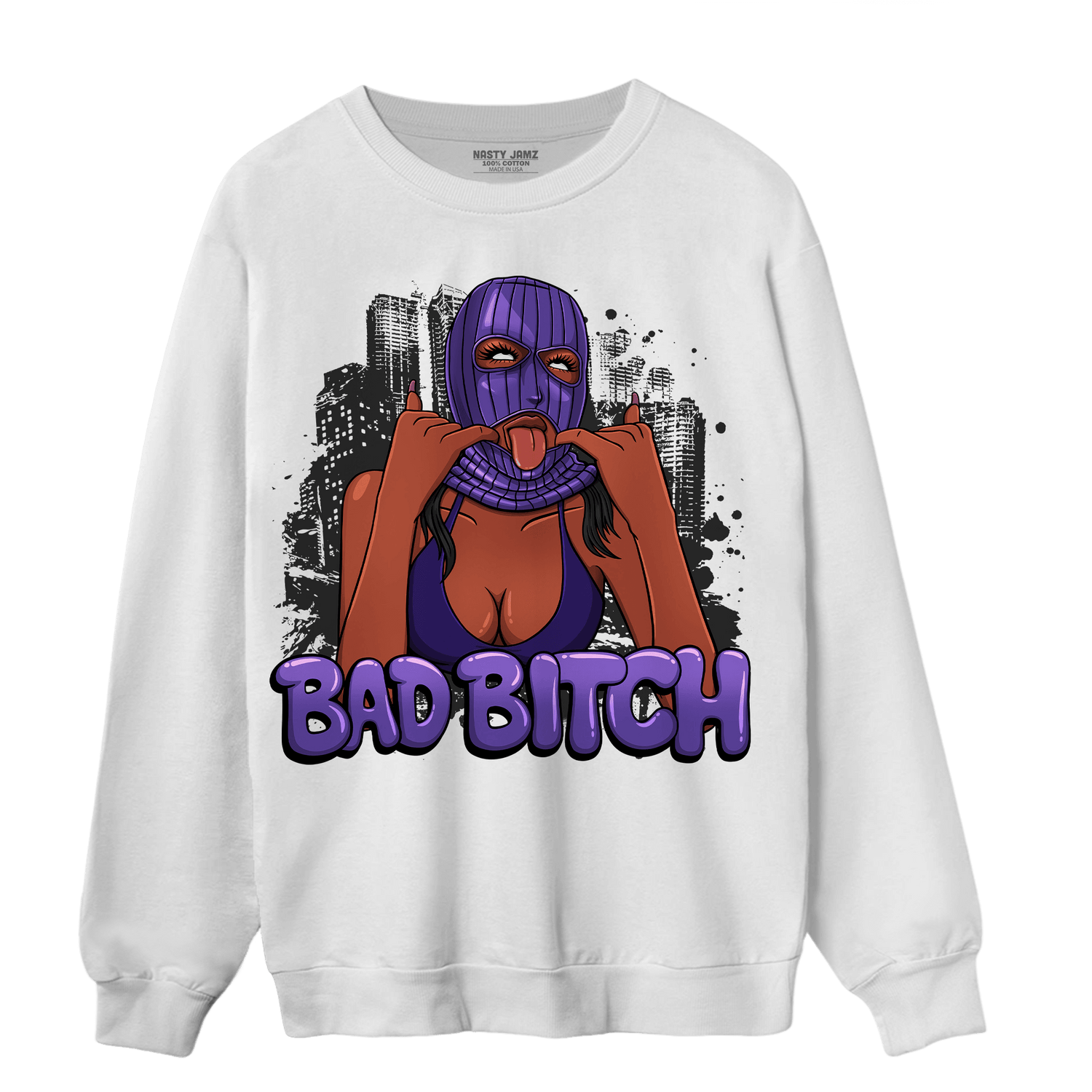 Field Purple 12s Sweatshirt Match Gangster Bad Bitch - NastyJamz