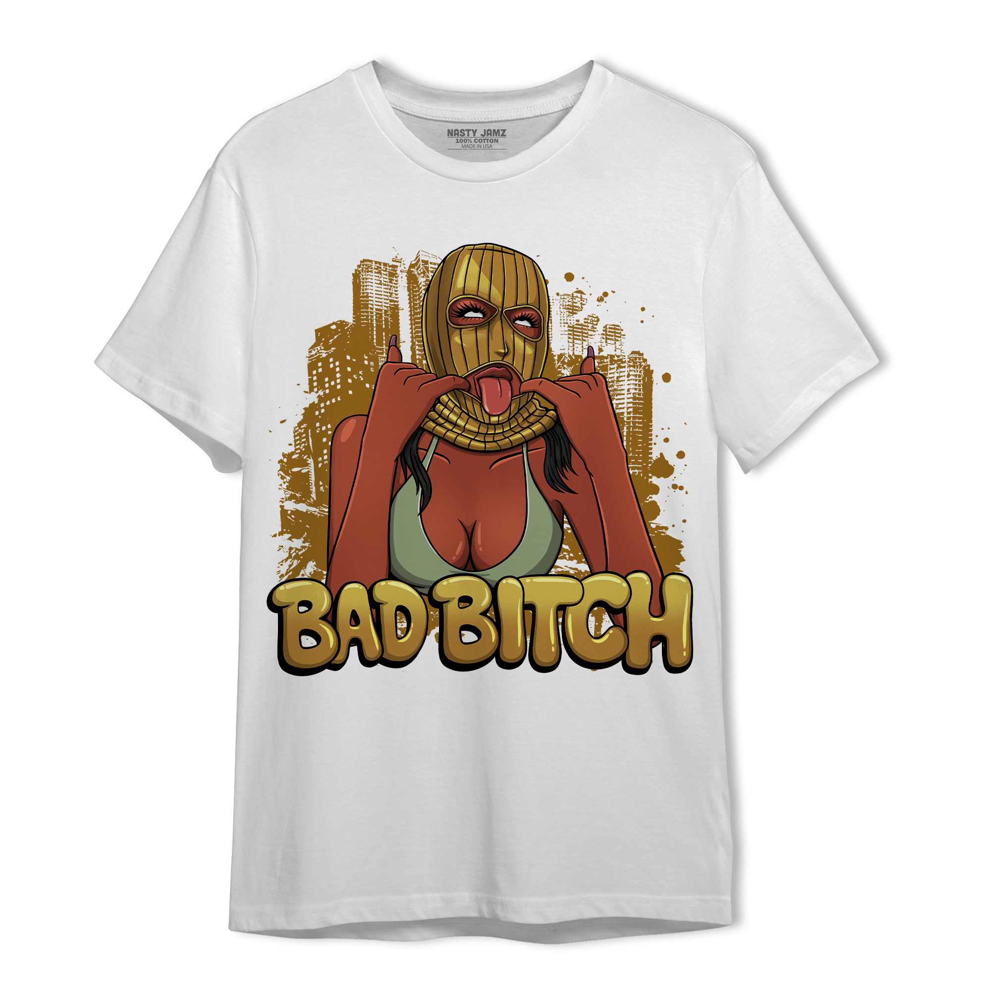 Wheat 13s T Shirt Match Gangster Bad Bitch - NastyJamz