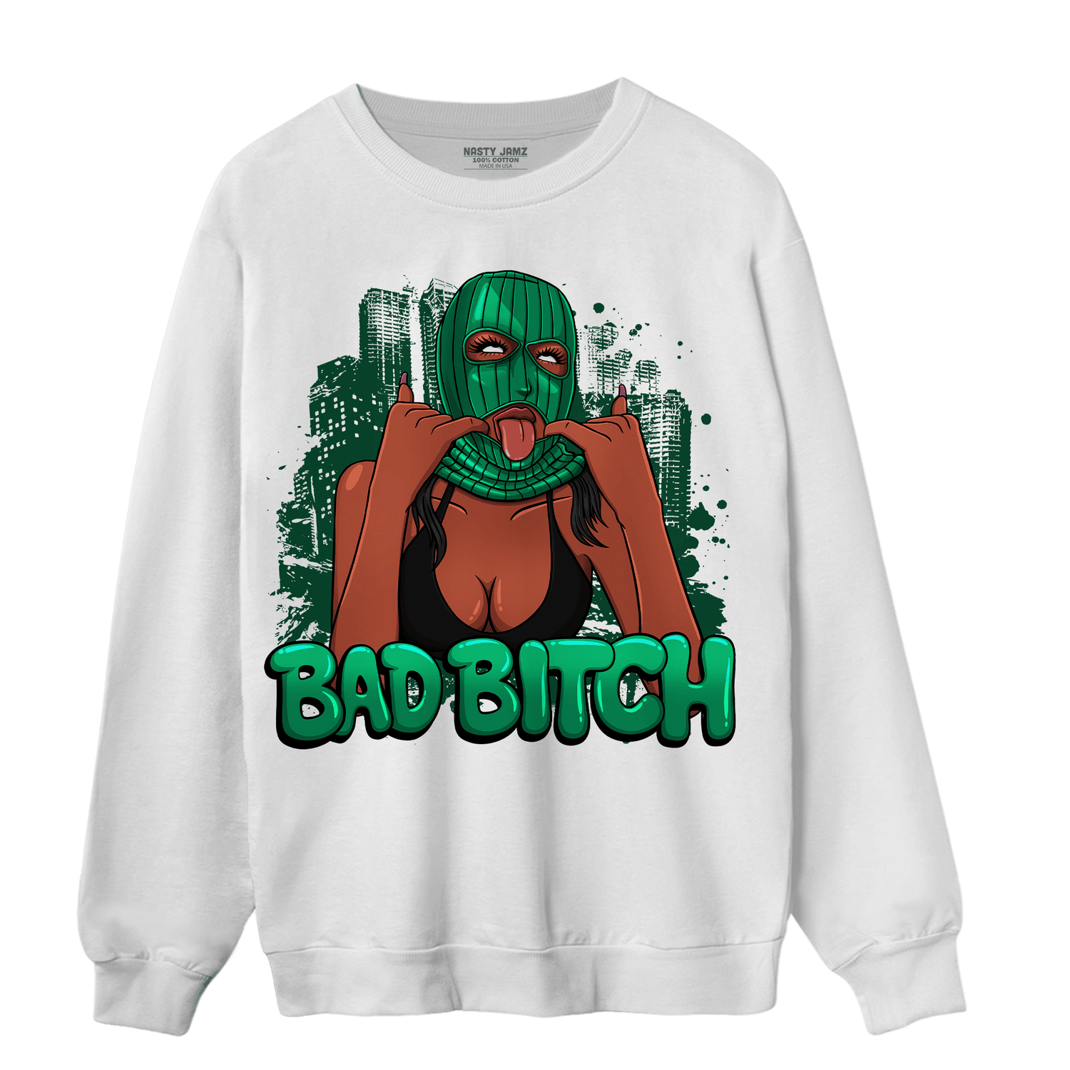 Celtic Lucky Green 1s Sweatshirt Match Gangster Bad Bitch - NastyJamz