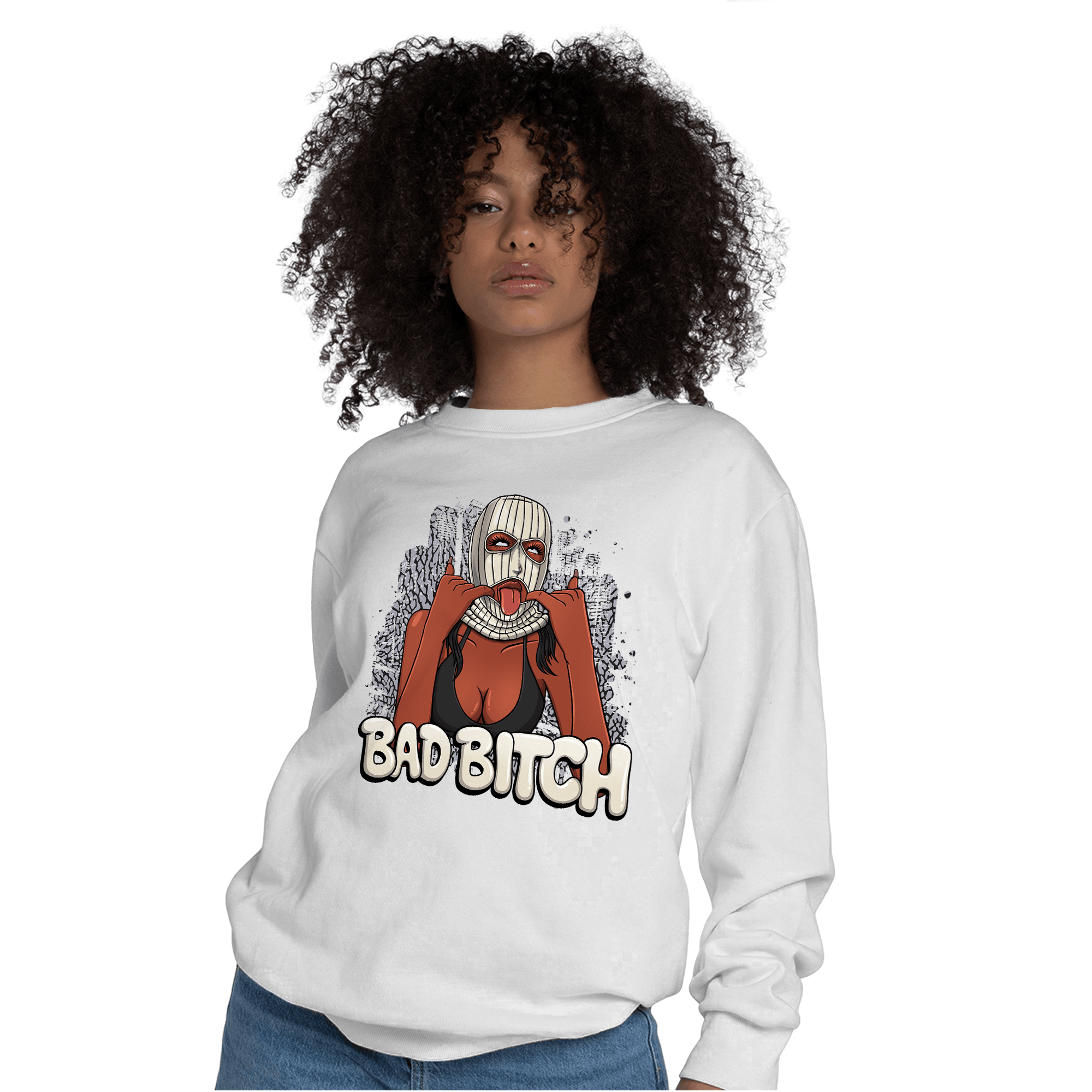 Off Noir 3s Sweatshirt Match Gangster Bad Bitch - NastyJamz