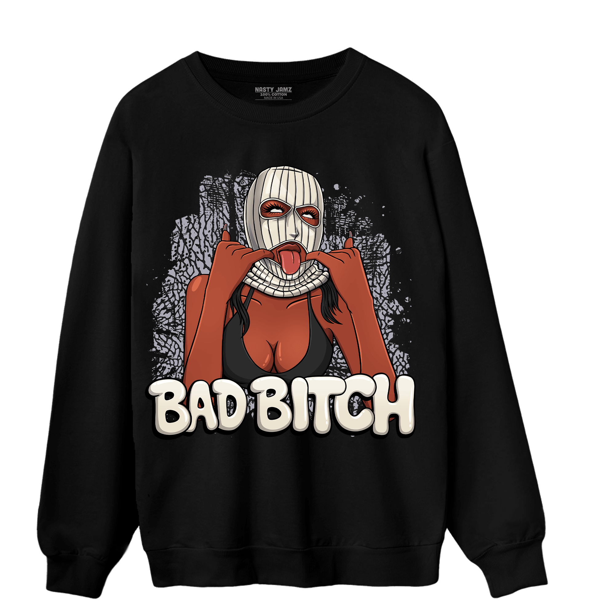 Off Noir 3s Sweatshirt Match Gangster Bad Bitch - NastyJamz