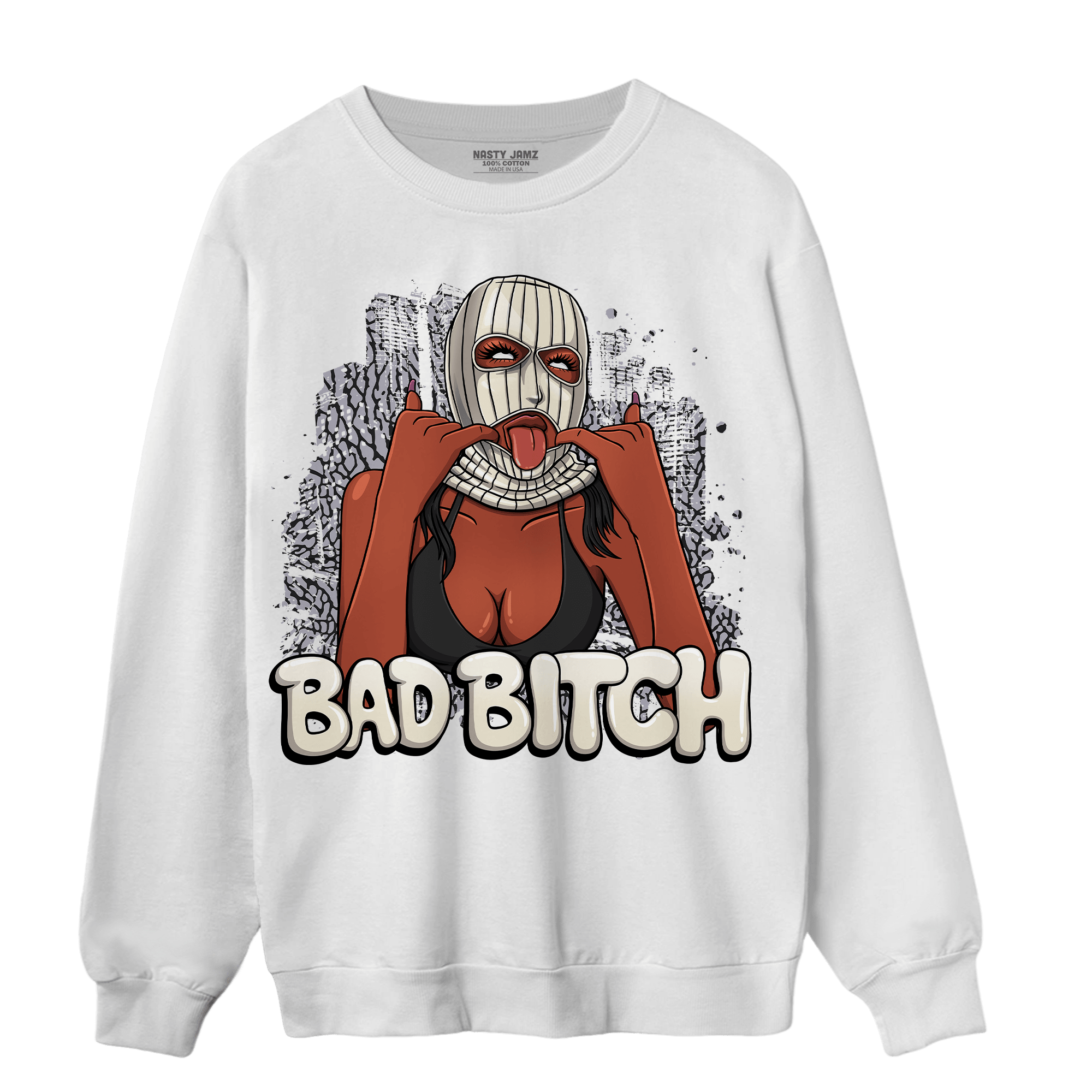 Off Noir 3s Sweatshirt Match Gangster Bad Bitch - NastyJamz